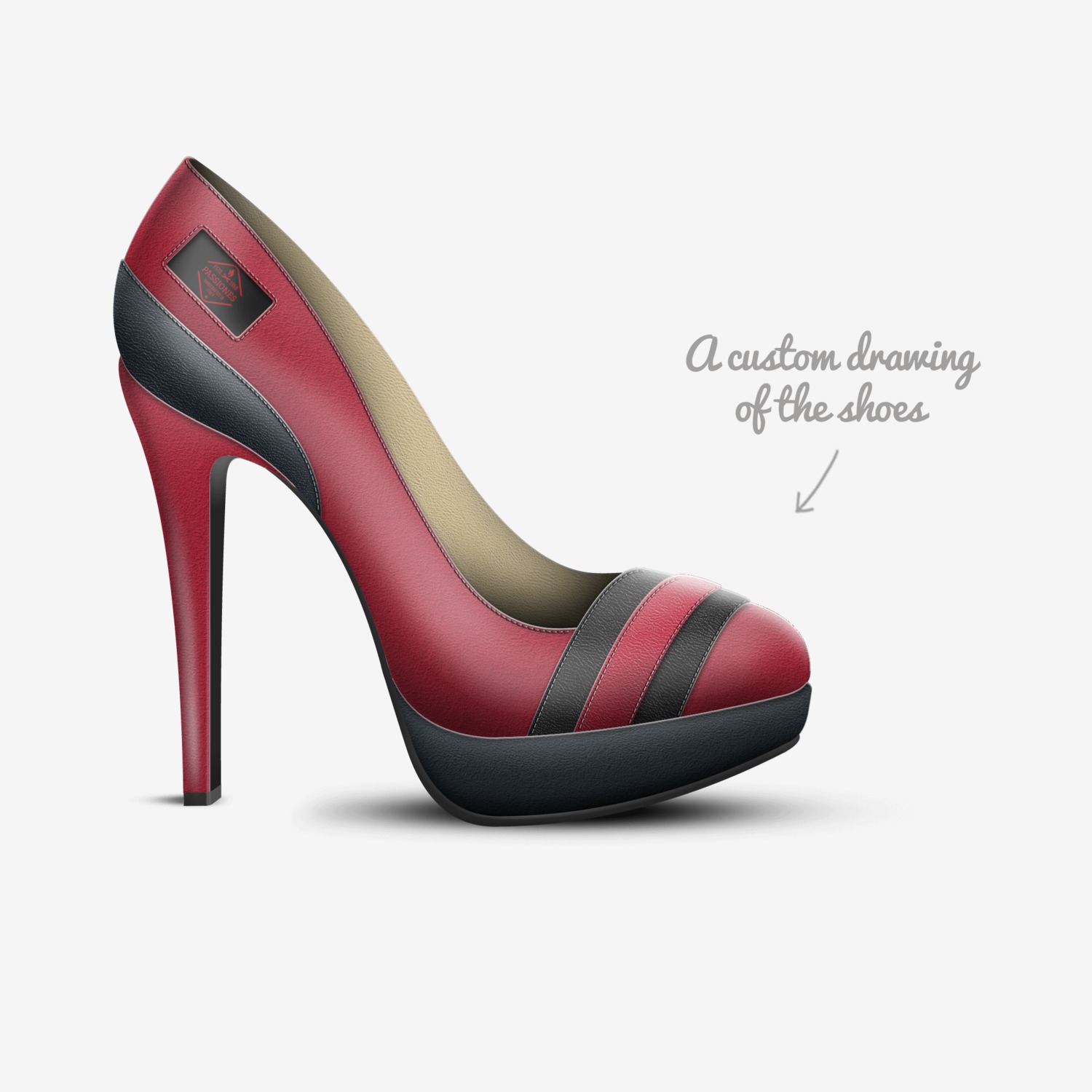 passiones custom made in Italy shoes by Said | Sketch view