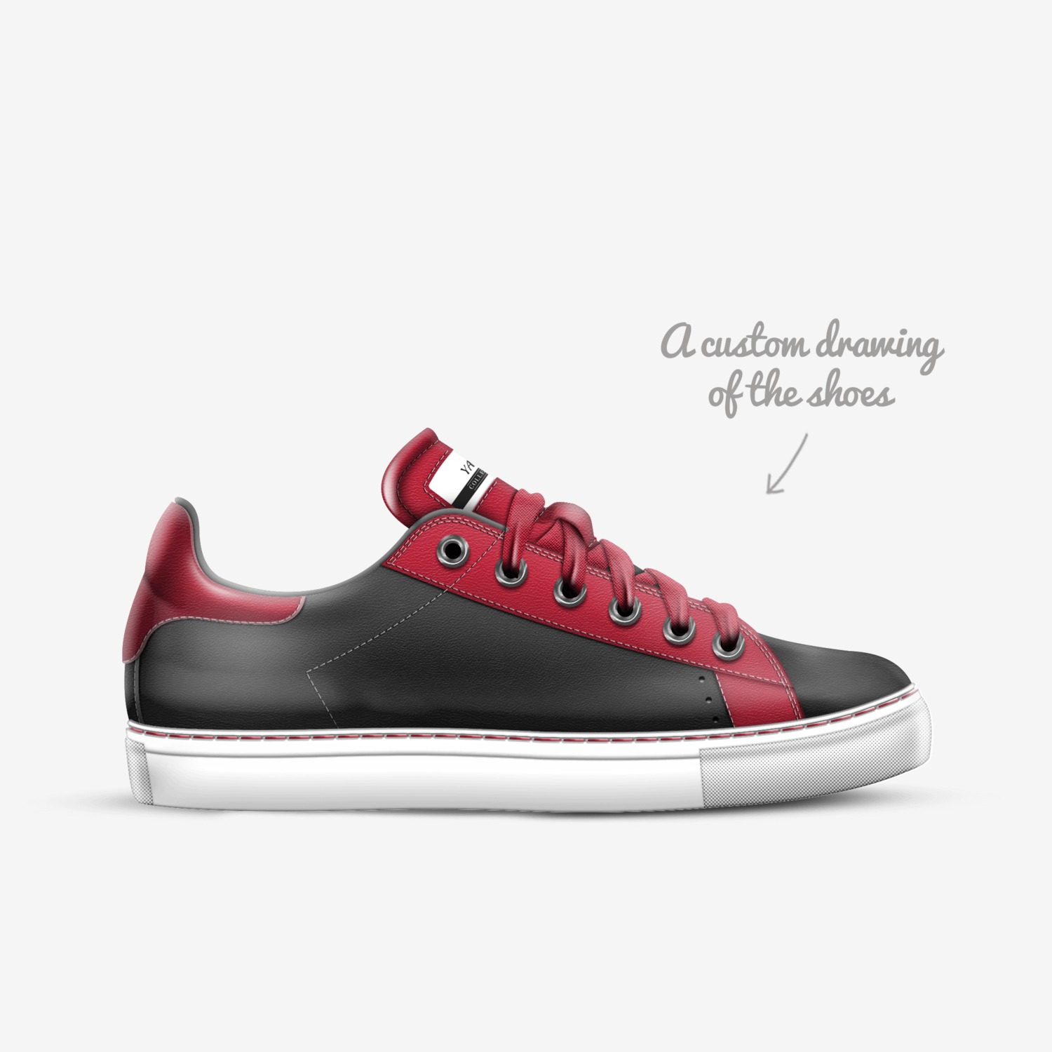 YAYA custom made in Italy shoes by Alicia Pulu | Sketch view