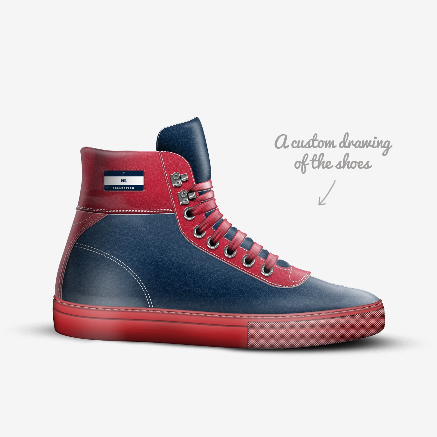 NL custom made in Italy shoes by David Smith | Sketch view