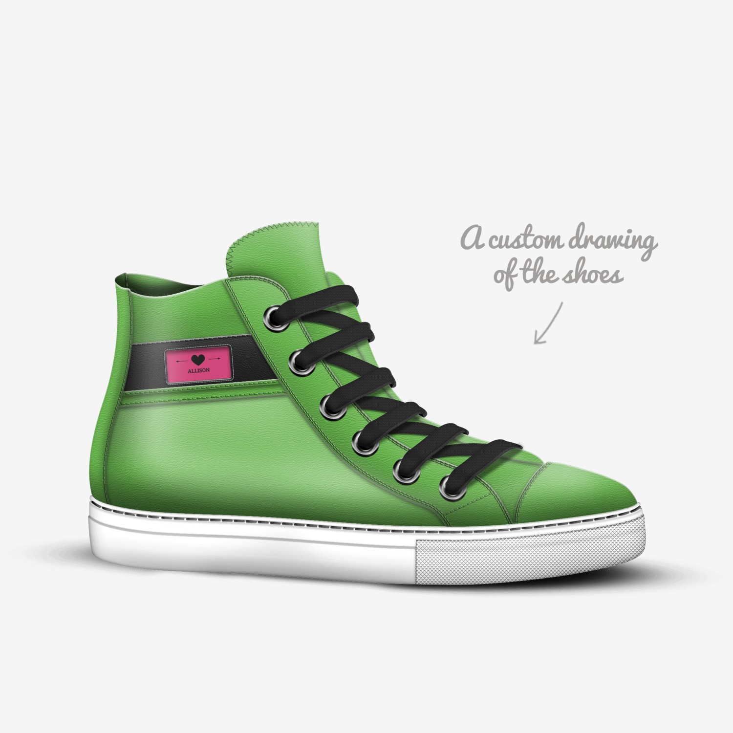 Allison custom made in Italy shoes by Allison Sevin | Sketch view