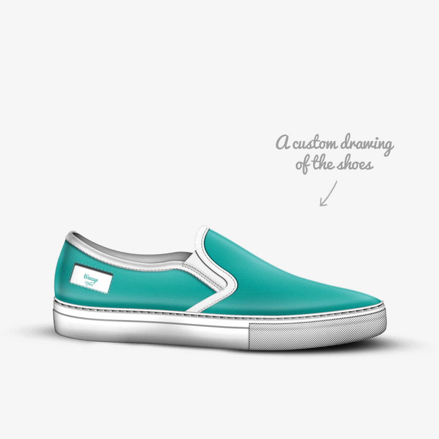 Wazzys custom made in Italy shoes by Alena Pasyuk | Sketch view