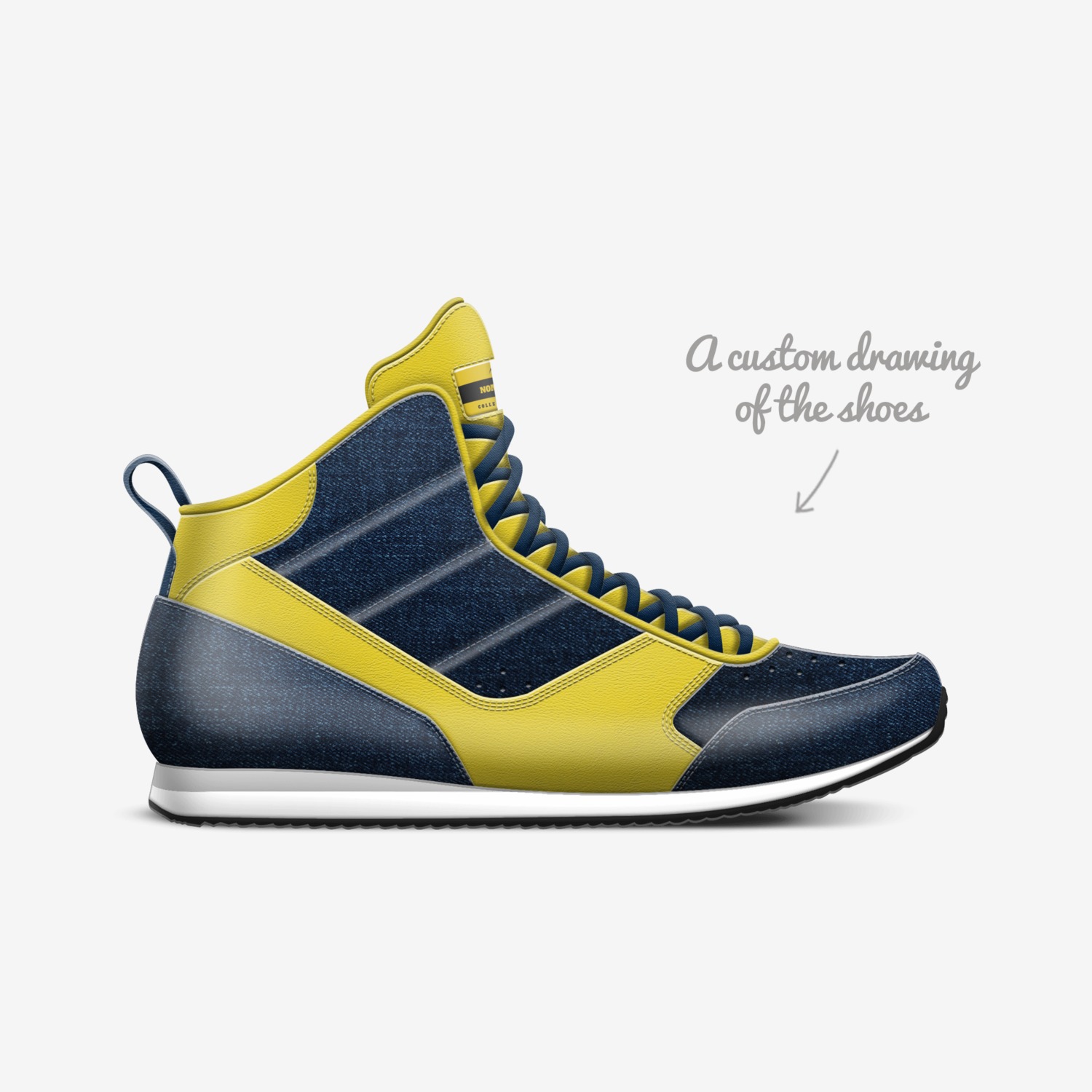 NOMAD custom made in Italy shoes by Don Thomas | Sketch view