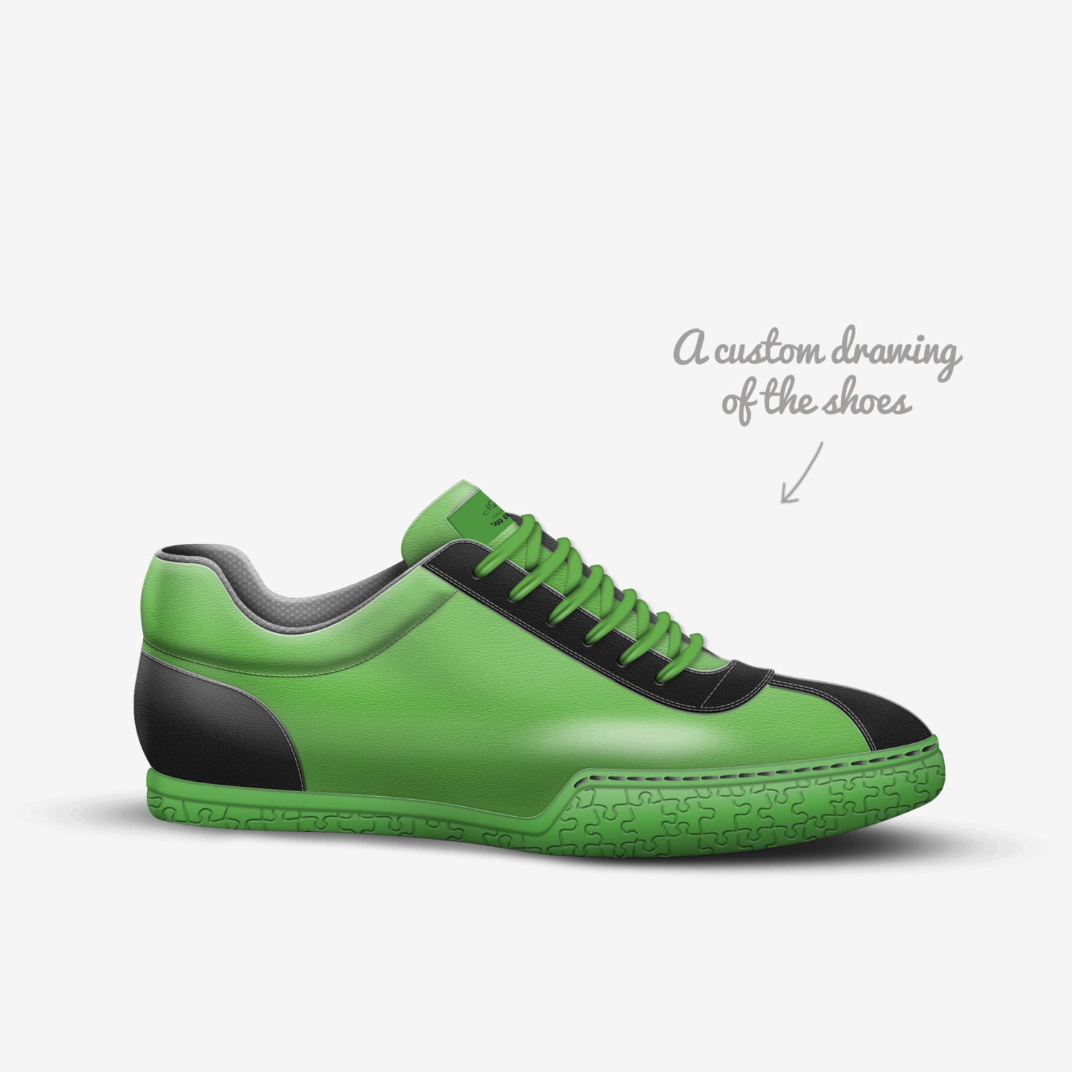 NL custom made in Italy shoes by David Smith | Sketch view