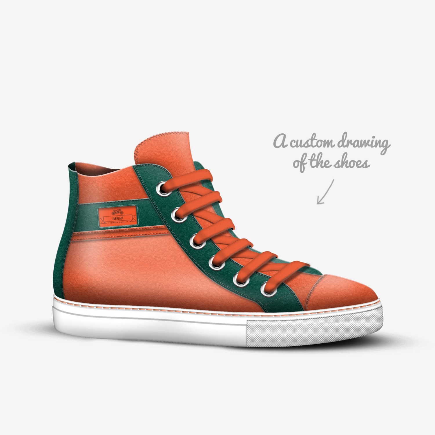 Traction  custom made in Italy shoes by Natasha Robinson | Sketch view