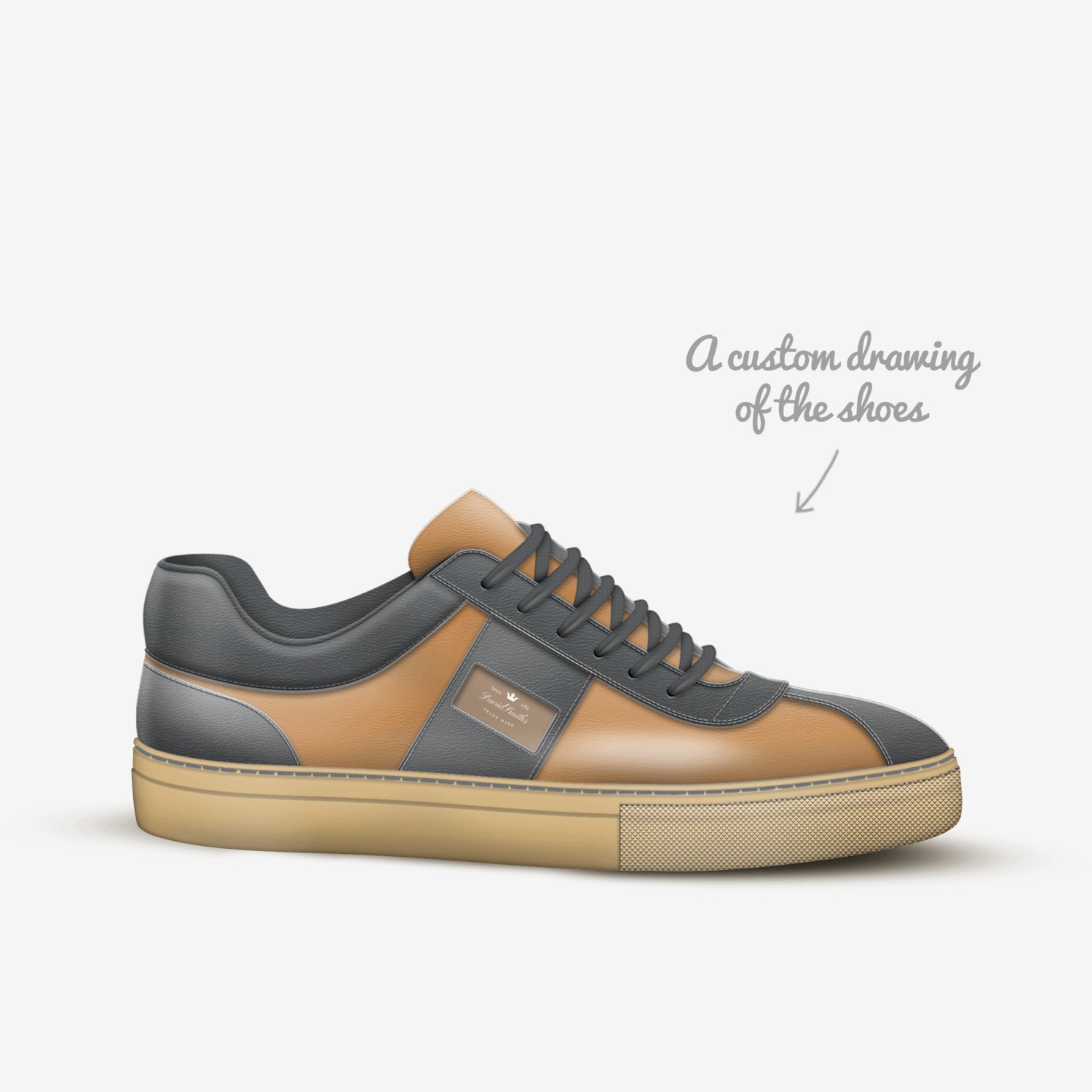 DavidSmiths custom made in Italy shoes by David Smith | Sketch view