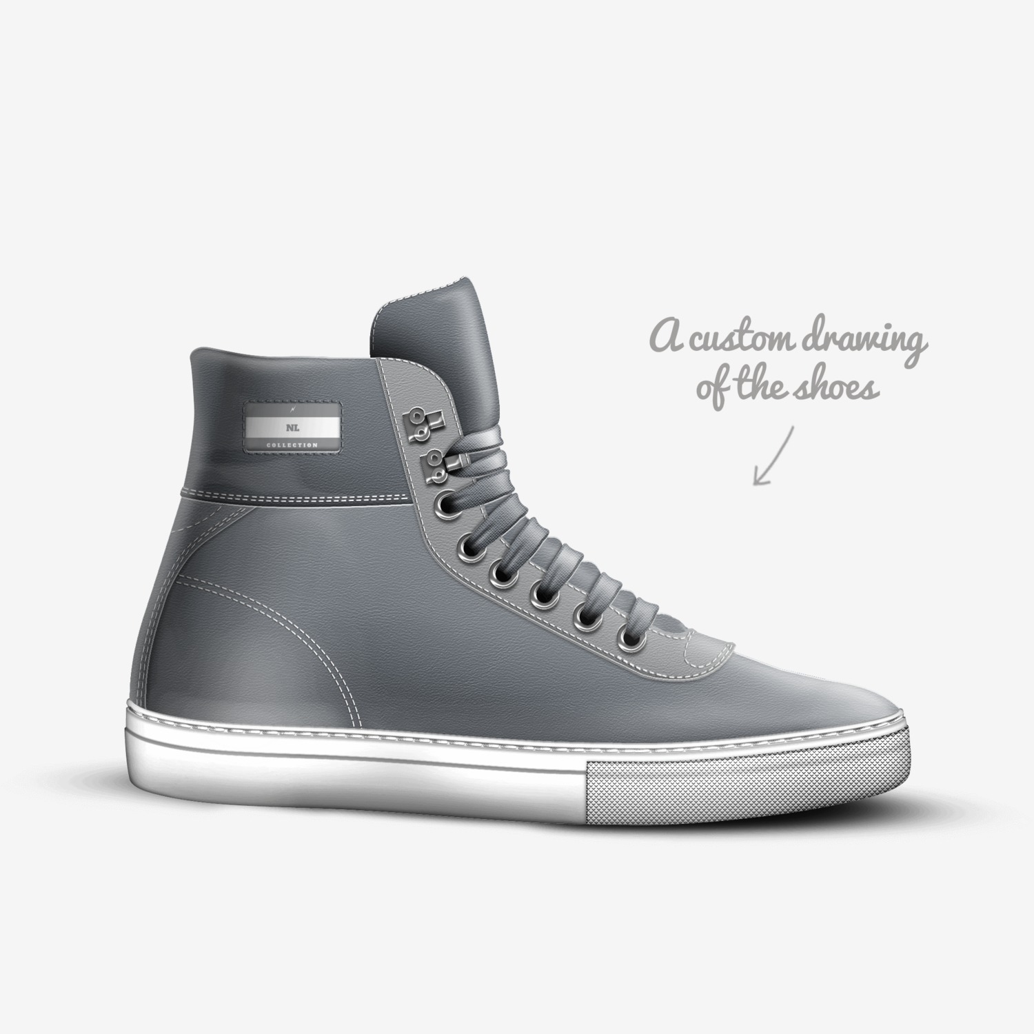 NL custom made in Italy shoes by David Smith | Sketch view