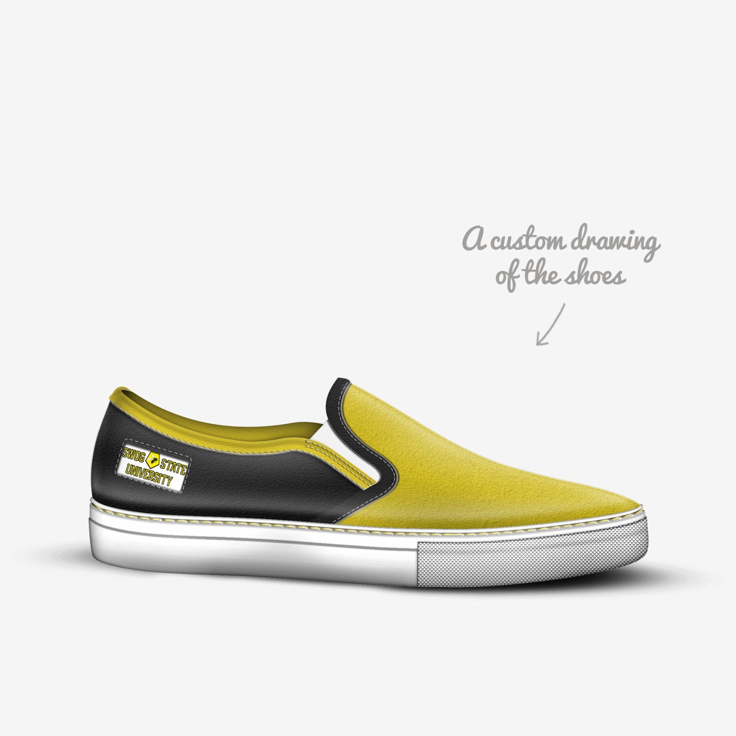 SSU MAINEY BEES custom made in Italy shoes by Hugo Quintero | Sketch view