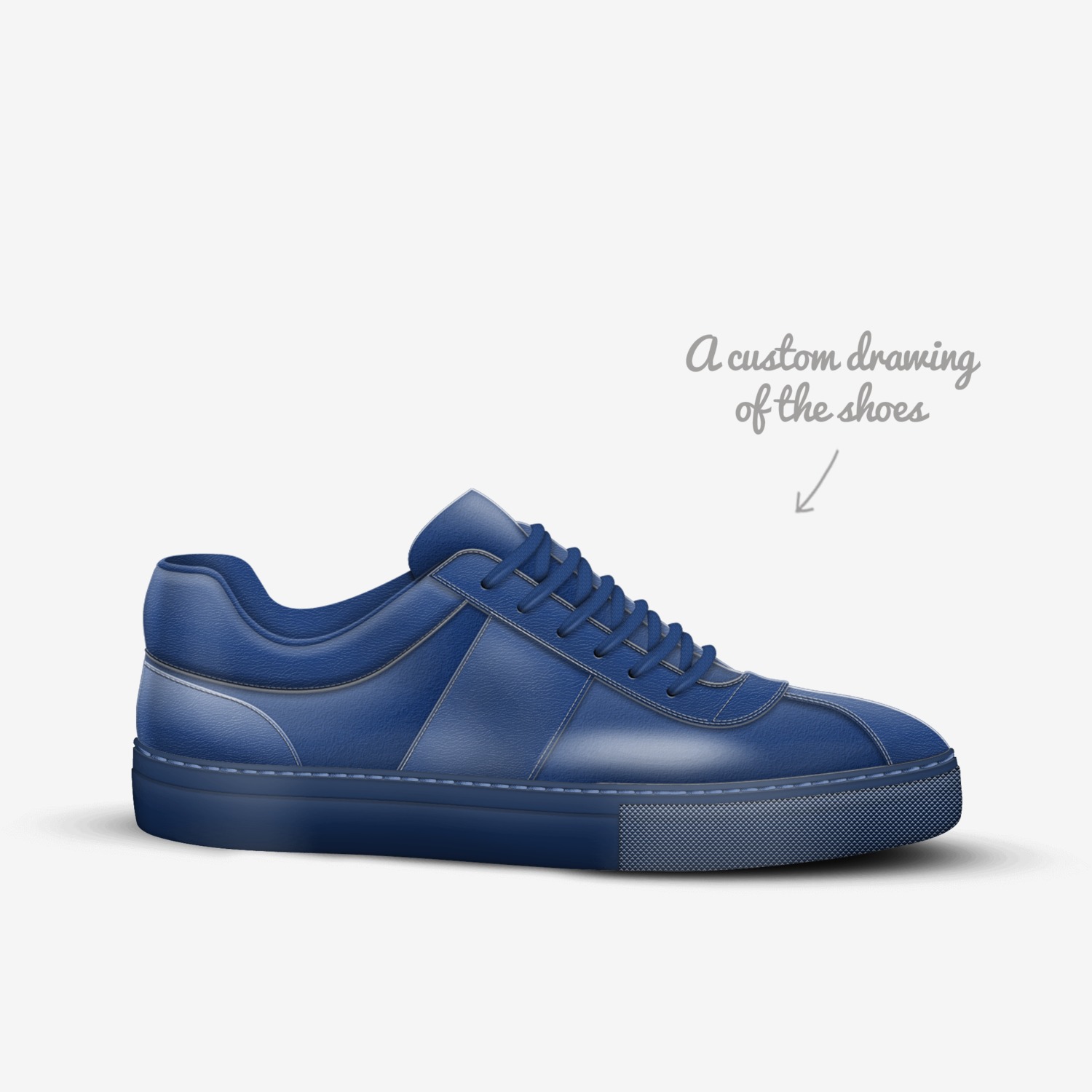 Dopeman's custom made in Italy shoes by Jamal Foster | Sketch view
