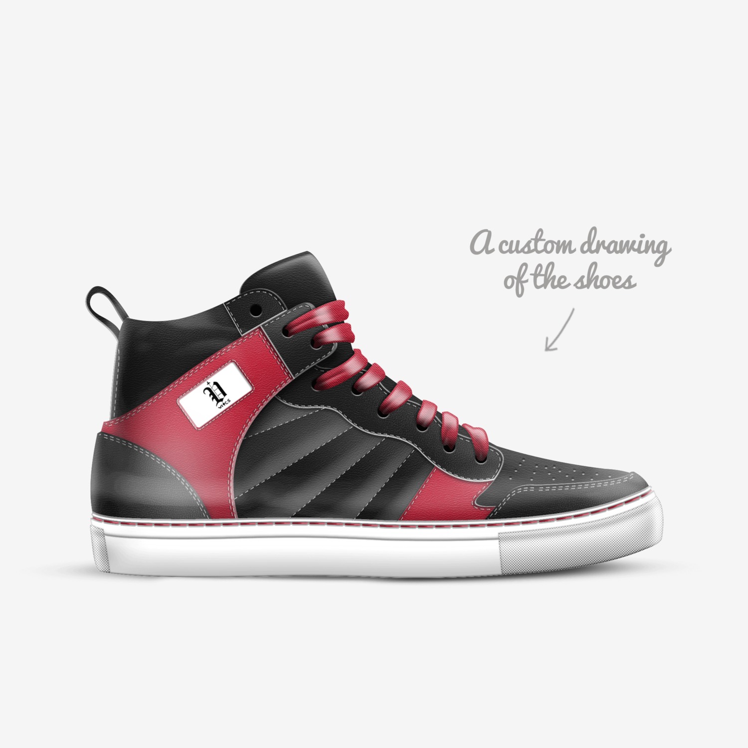 vics  city wings custom made in Italy shoes by Brayden Murphy | Sketch view