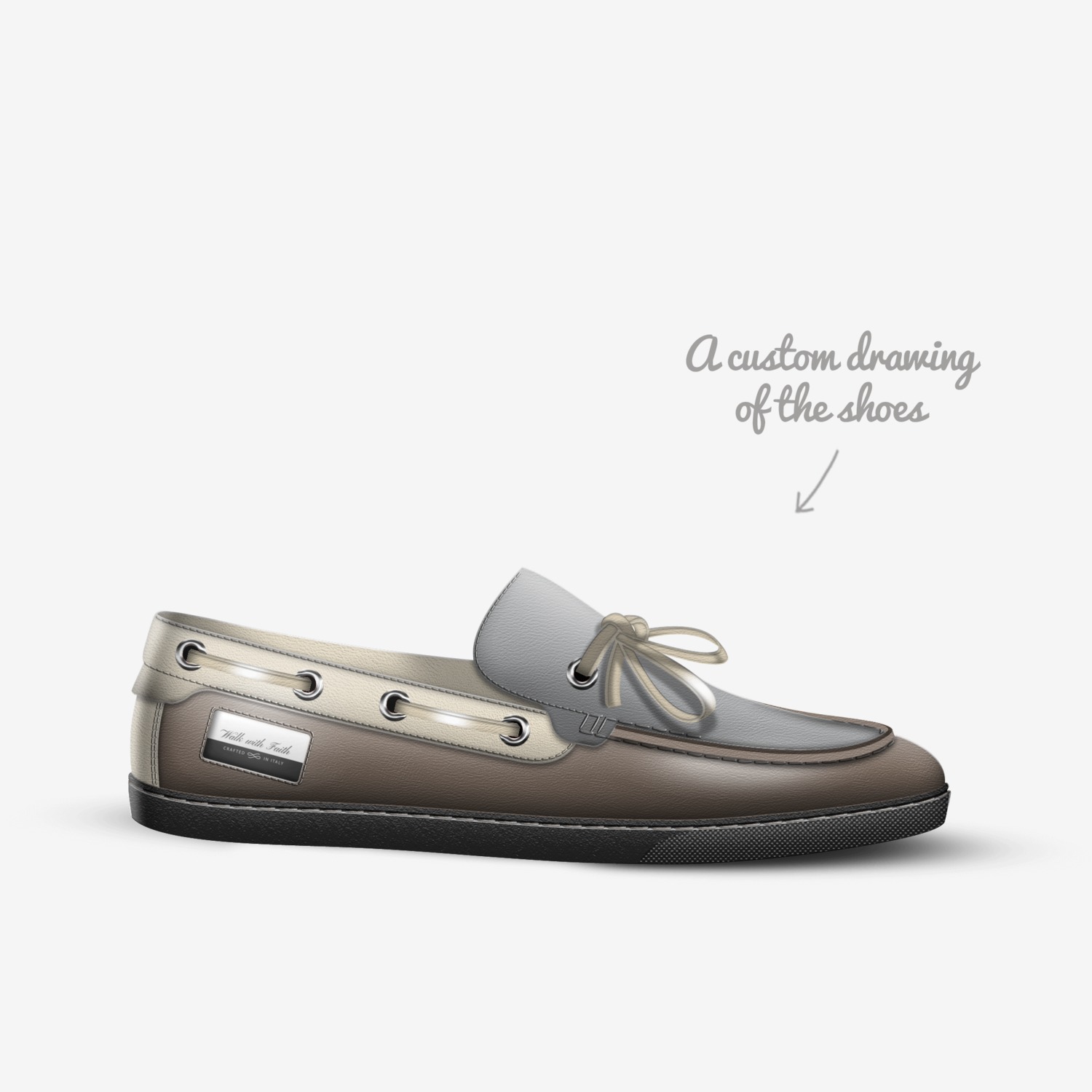 chacha custom made in Italy shoes by Chacha Weak | Sketch view