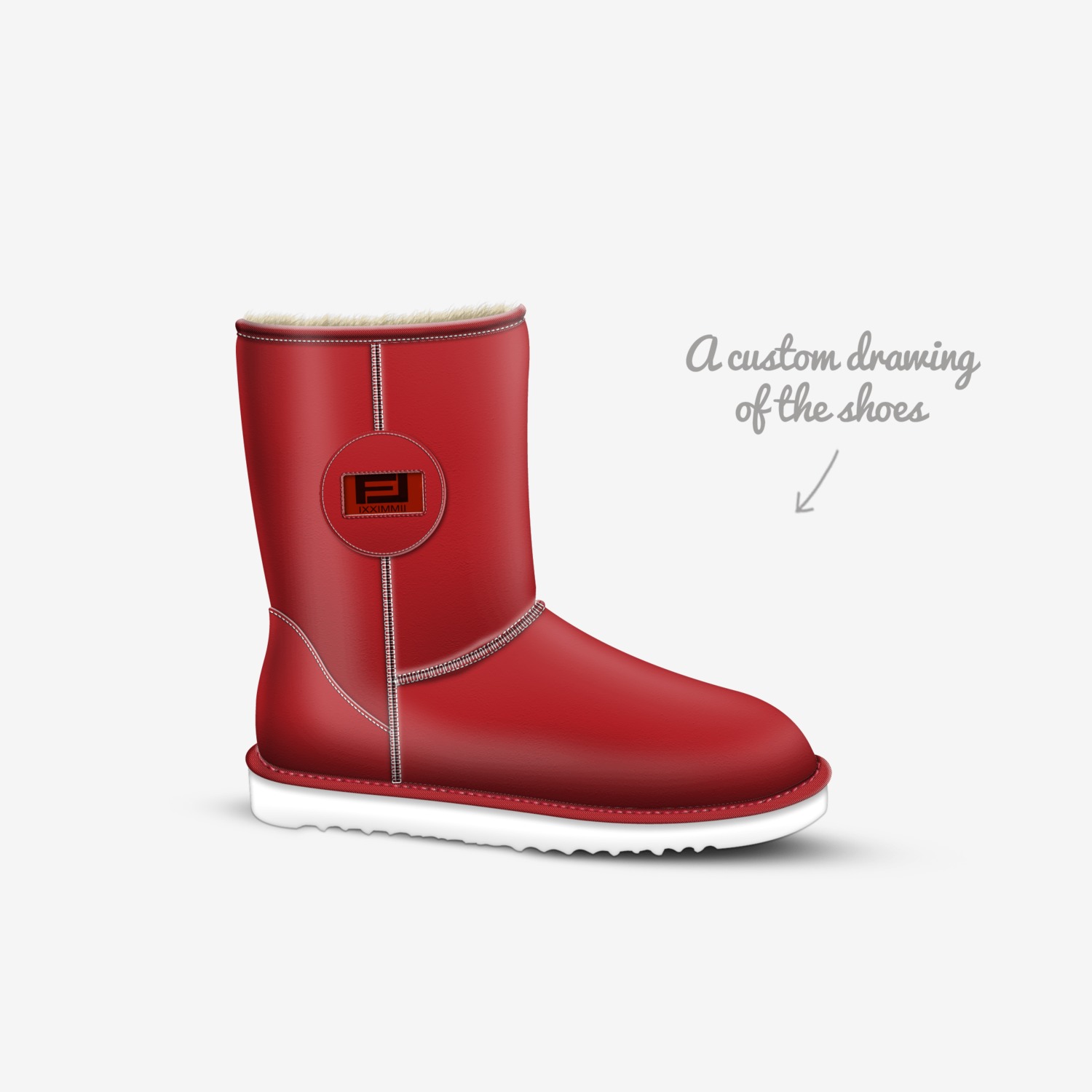 Fearless custom made in Italy shoes by Darren Davis-kandler | Sketch view