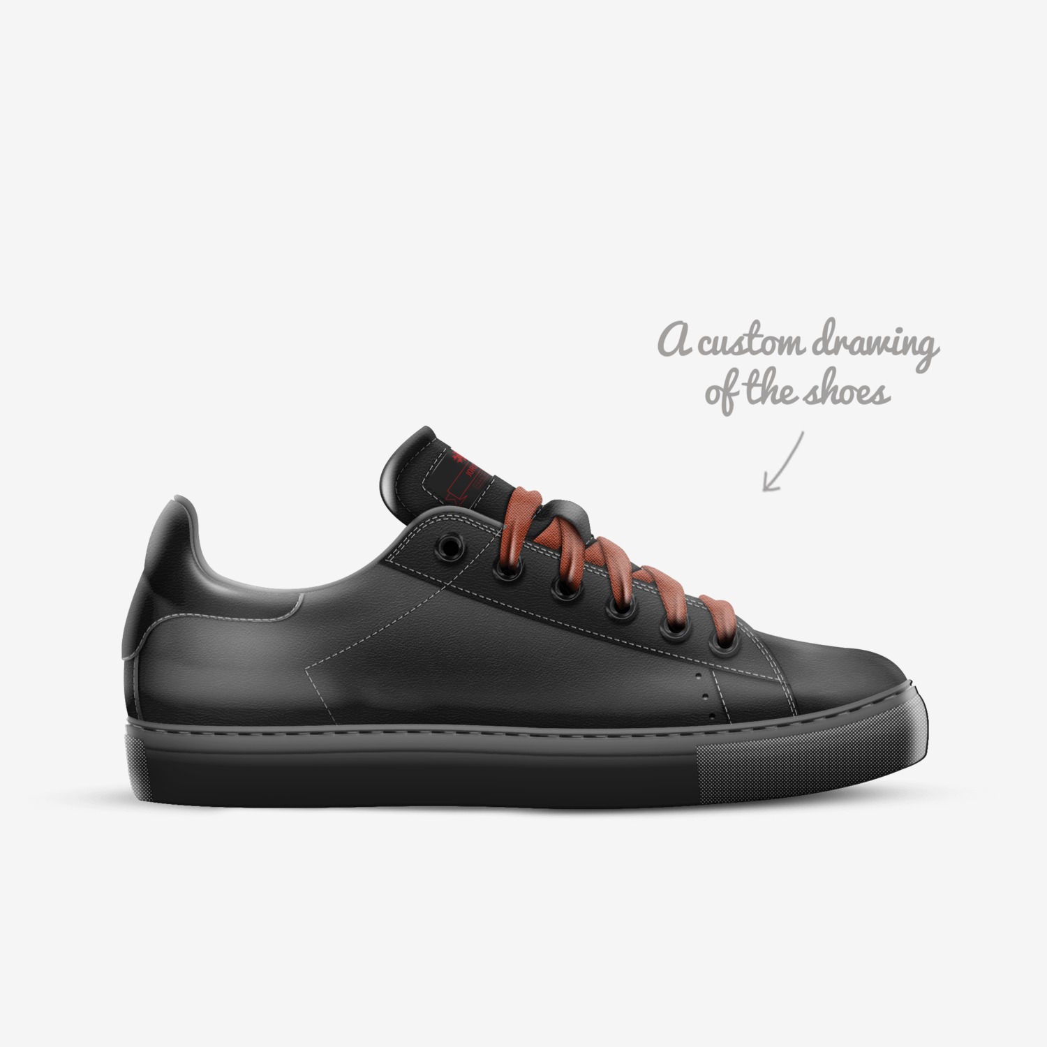 jordens custom made in Italy shoes by Acacia | Sketch view