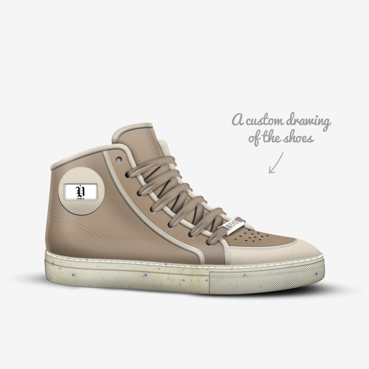 Vics art 70 custom made in Italy shoes by Brayden Murphy | Sketch view