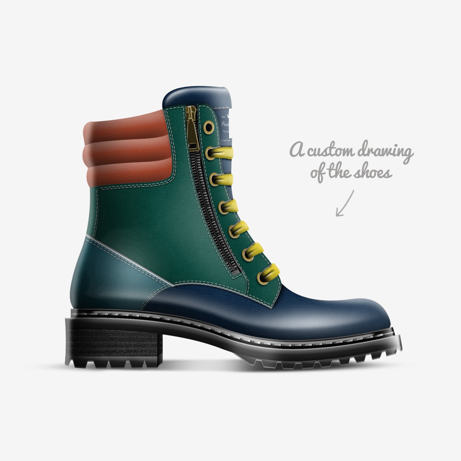 Carol Weld custom made in Italy shoes by C. Cruz | Sketch view