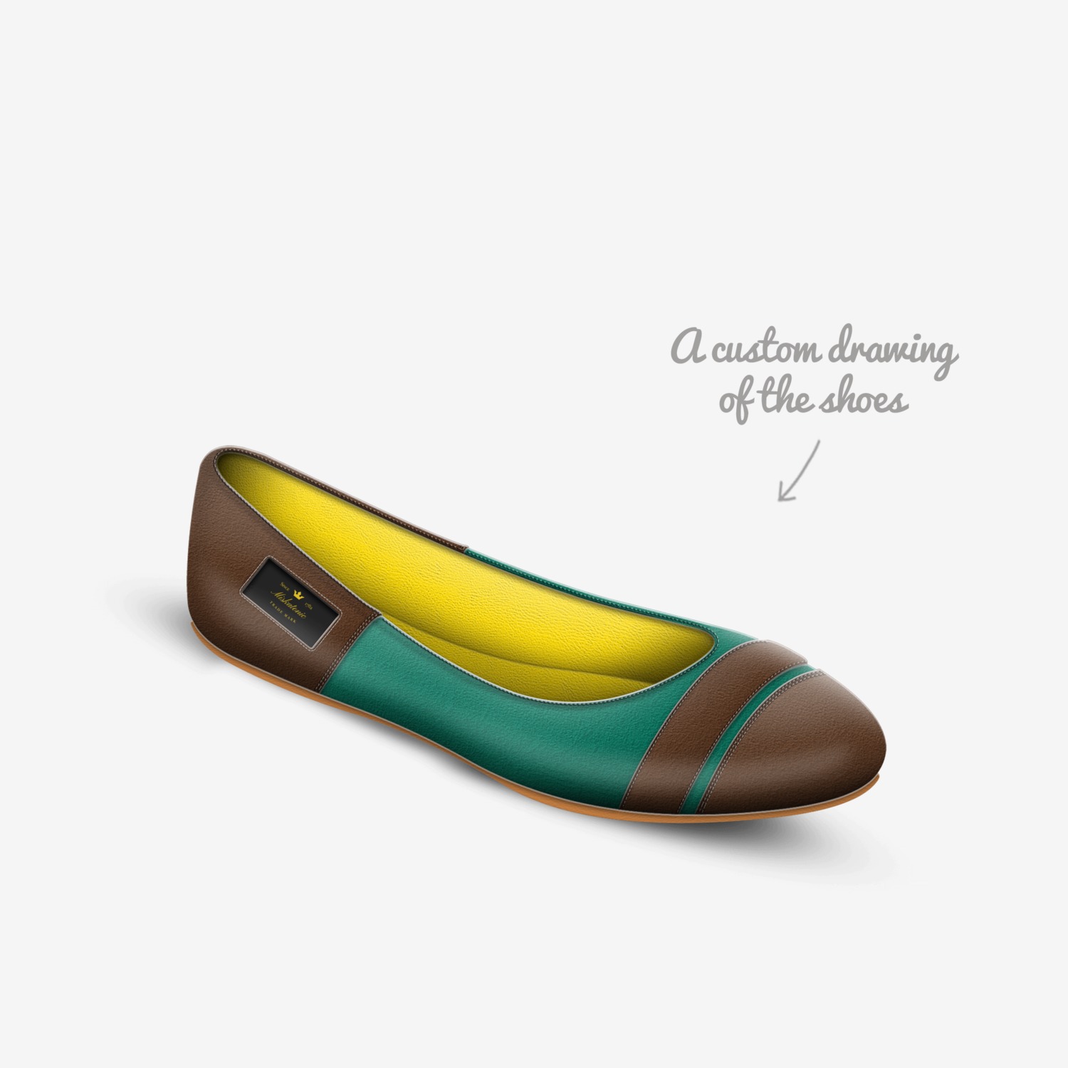 Lucila custom made in Italy shoes by C. Cruz | Sketch view