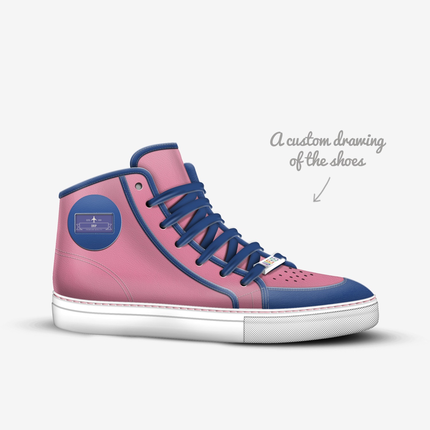 DRIP custom made in Italy shoes by Jeffery Nixon | Sketch view