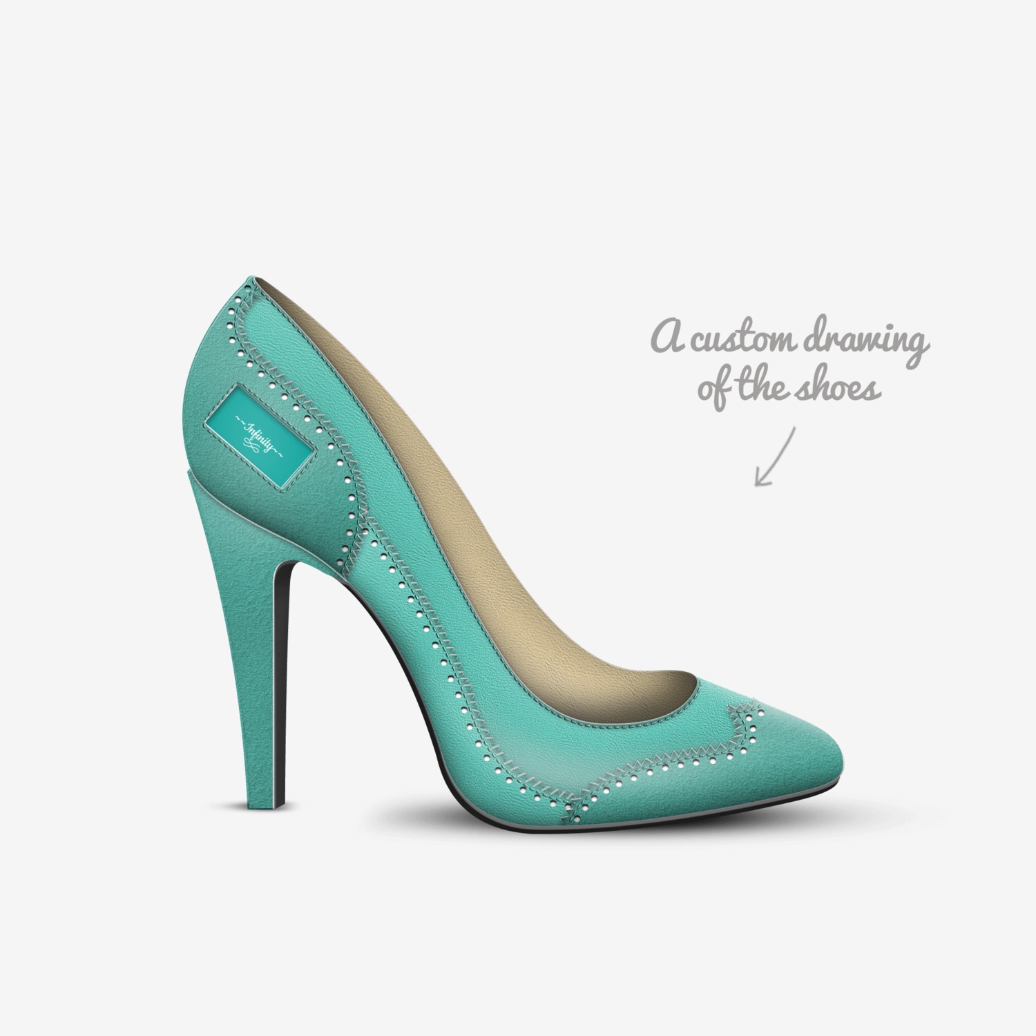 ~~Infinity~~ custom made in Italy shoes by Elliesha Naidoo | Sketch view
