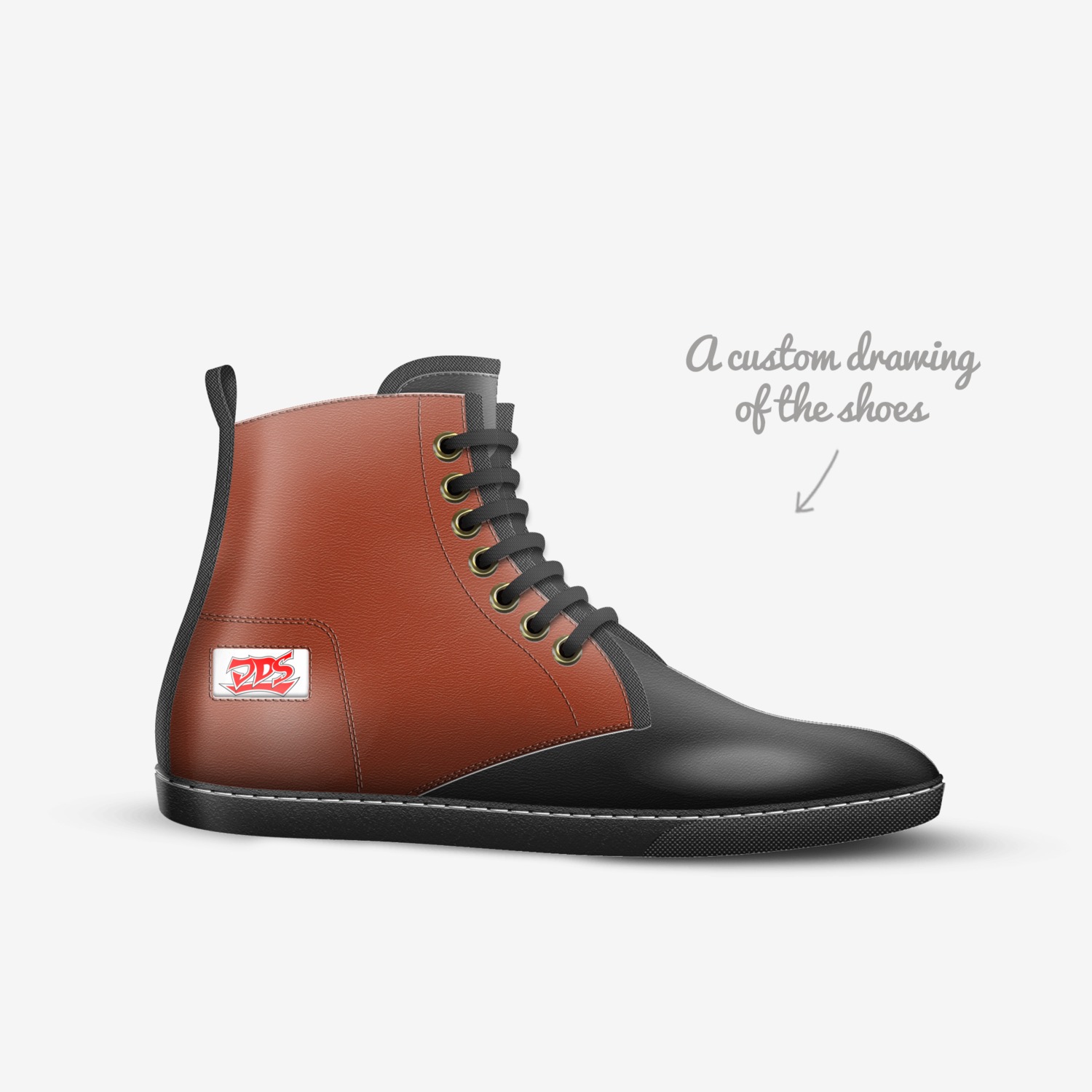 JDS custom made in Italy shoes by Jordan Scherr | Sketch view