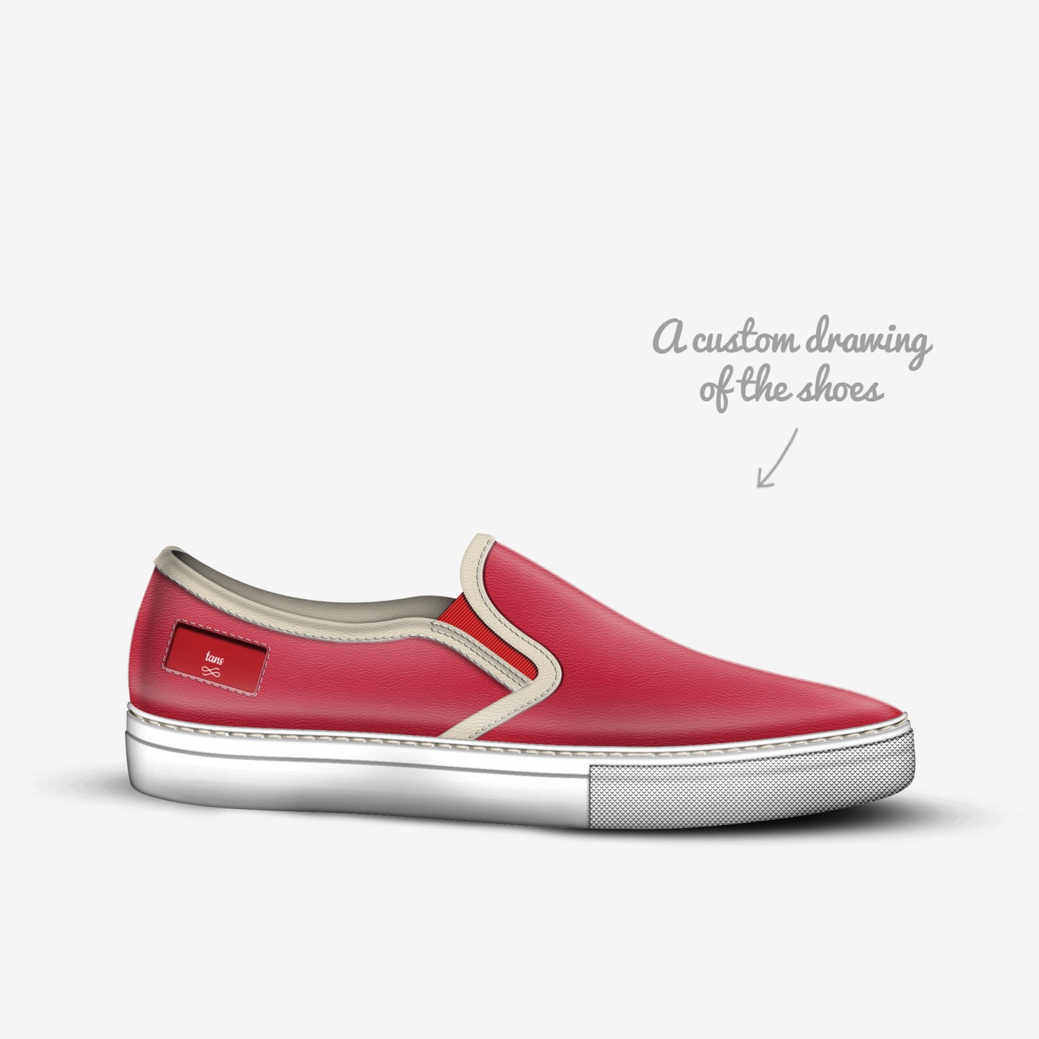 tans custom made in Italy shoes by Chance Reynolds | Sketch view