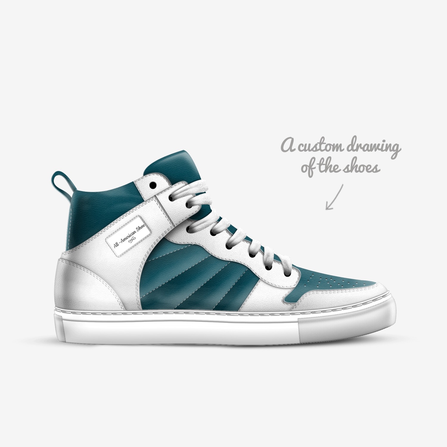 All -American Shoe custom made in Italy shoes by Navare Johnson | Sketch view