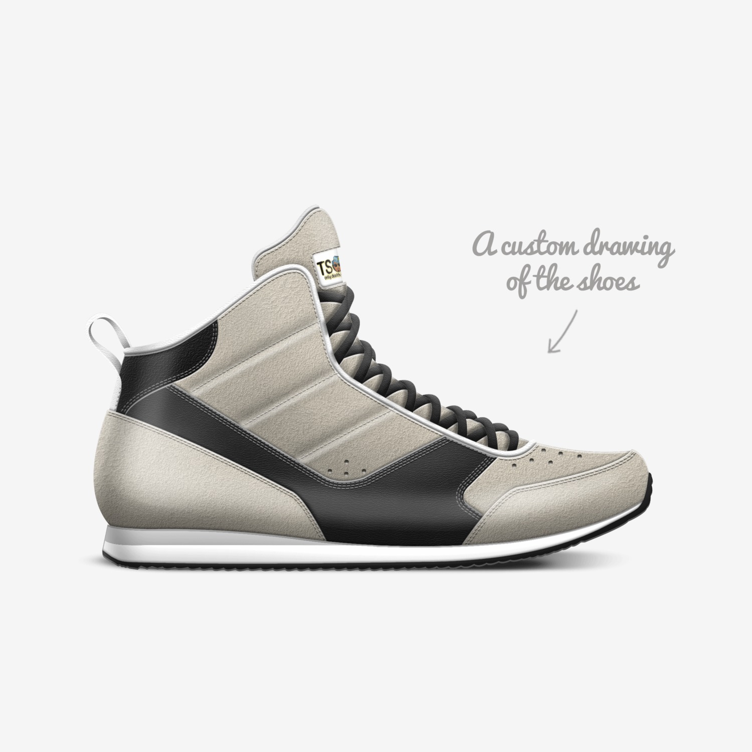 EGO custom made in Italy shoes by Ephraim Thipe | Sketch view
