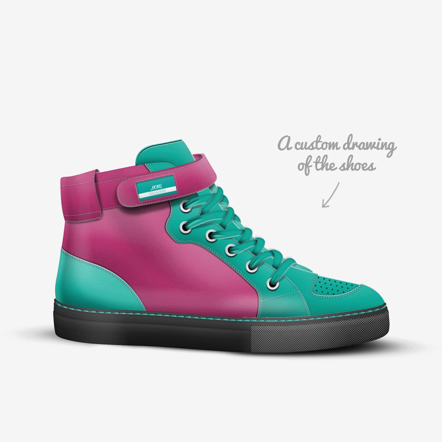 JKML custom made in Italy shoes by Steakhouseniya Jones | Sketch view