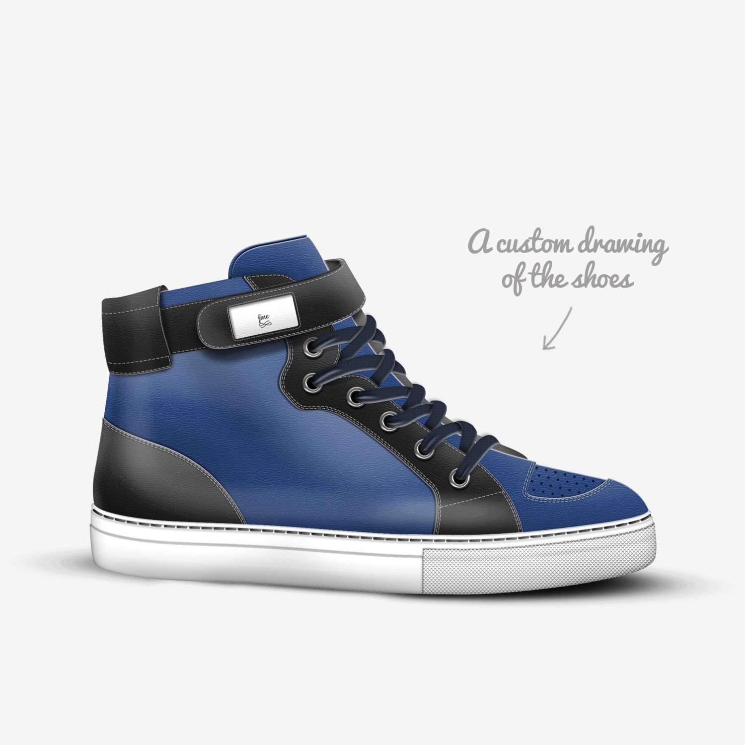 fine custom made in Italy shoes by Nicklus Pulliam | Sketch view