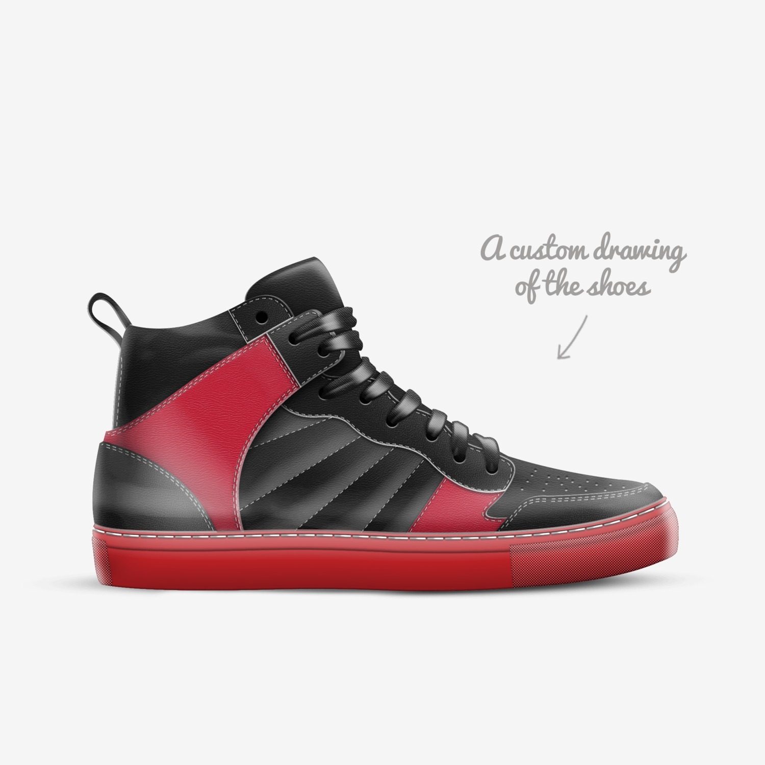 Greyhound custom made in Italy shoes by Jordan Aschwege | Sketch view