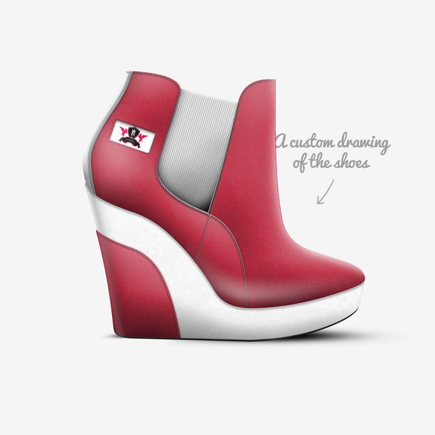 BLAST WOMEN custom made in Italy shoes by John A. Annan | Sketch view