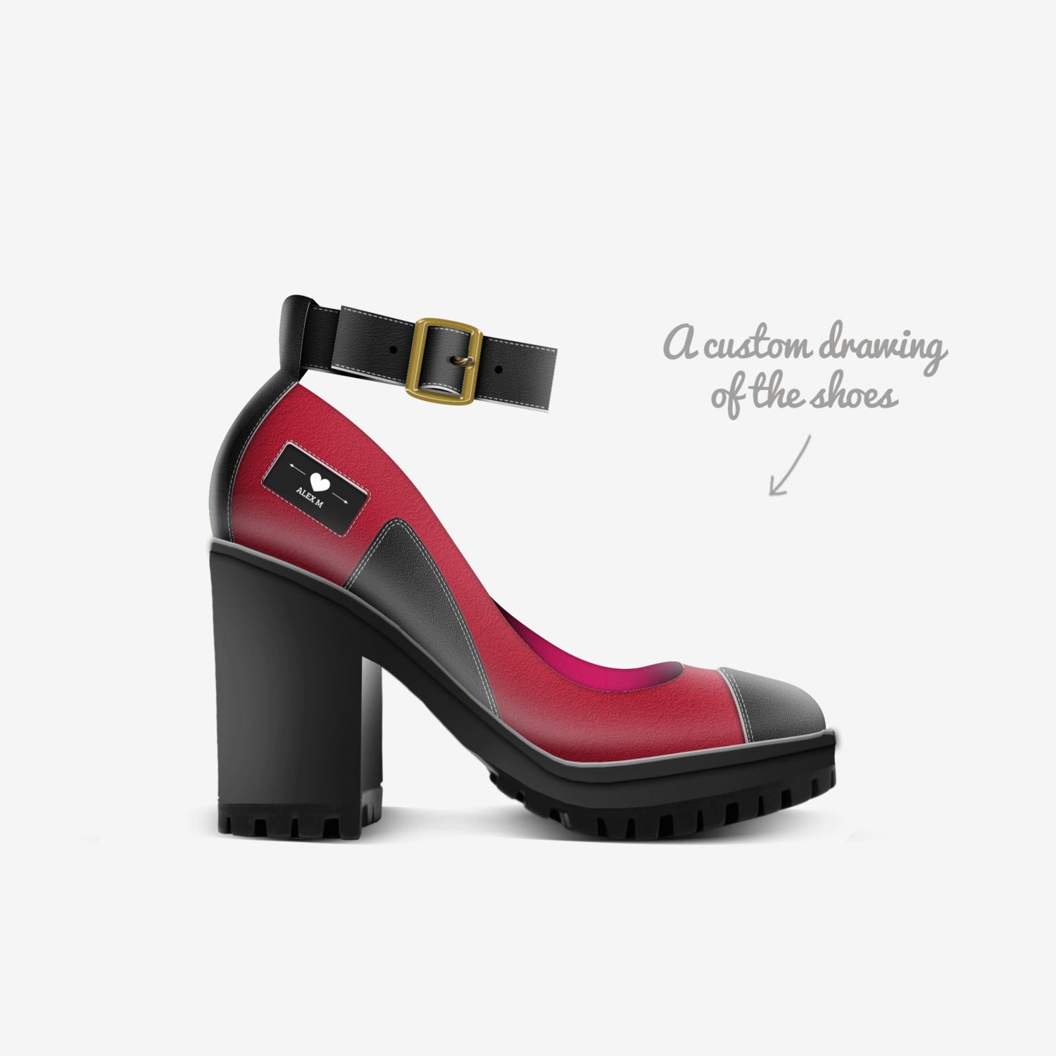 ALEX M custom made in Italy shoes by Macmogul77 Mogul | Sketch view