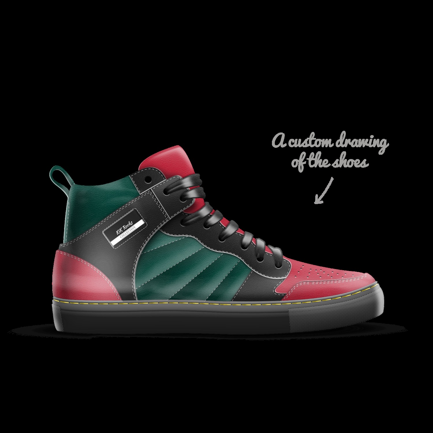 KiK Rocks | A Custom Shoe concept by Zenia Gates