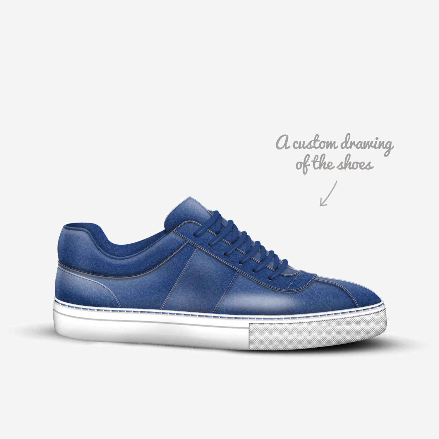 Dopeman's custom made in Italy shoes by Jamal Foster | Sketch view
