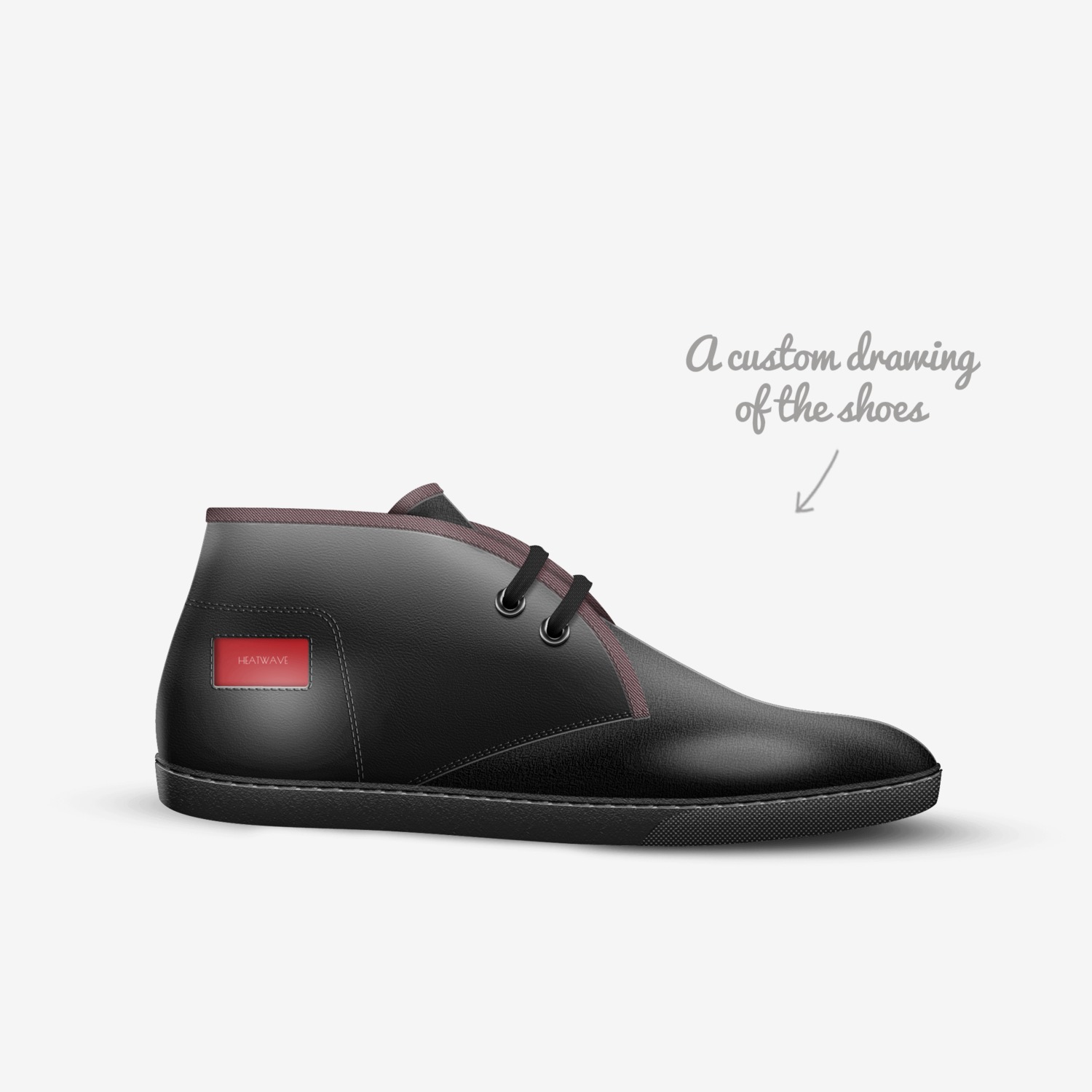 Heatwave custom made in Italy shoes by Peter Maier | Sketch view