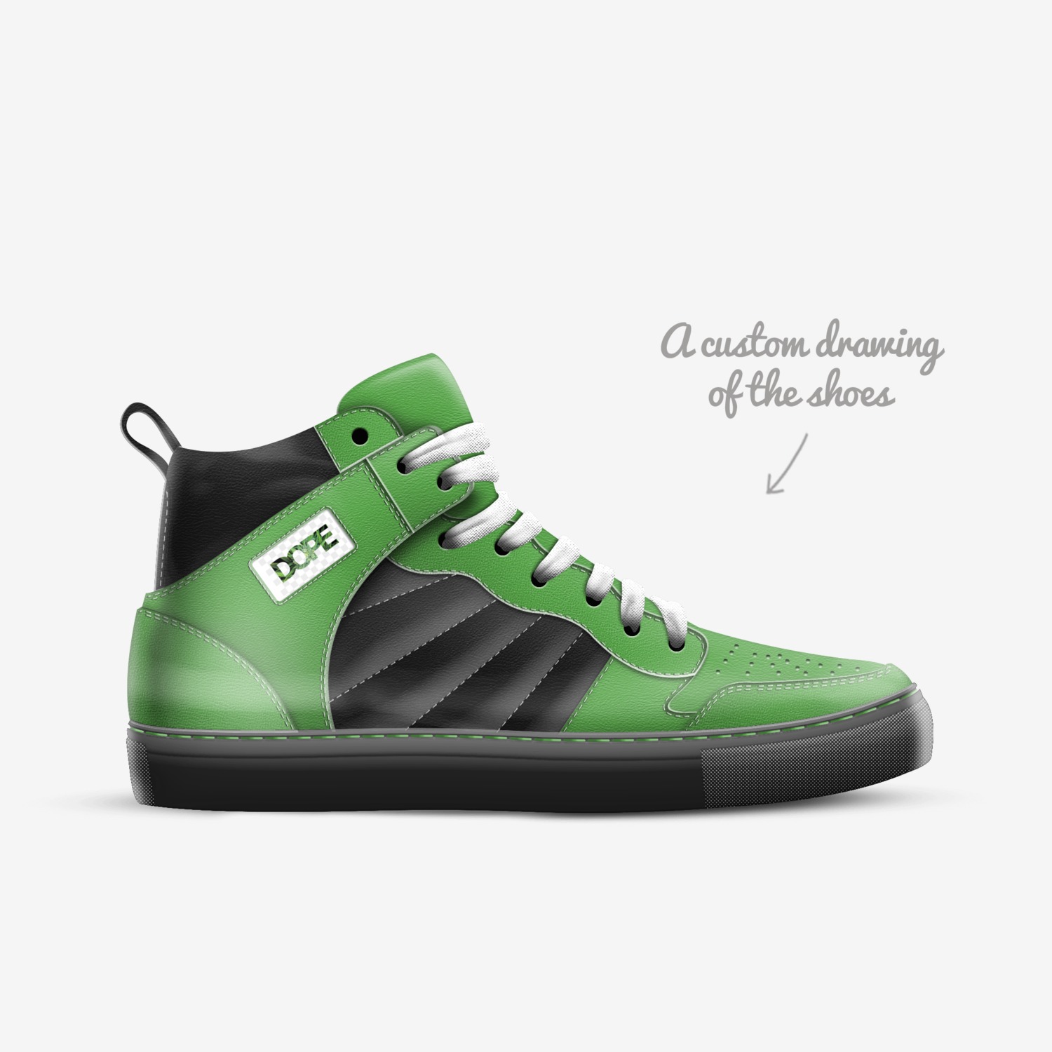 Izzi's custom made in Italy shoes by Theo Aragon | Sketch view