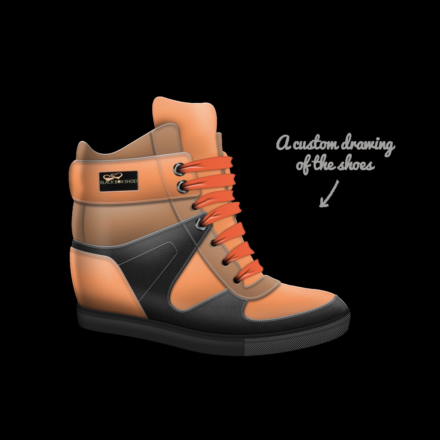 Black box shoes | A Custom Shoe concept 