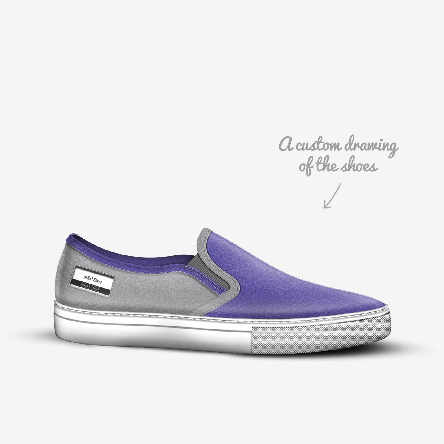 KLOOO custom made in Italy shoes by Maggie Rodriguez | Sketch view