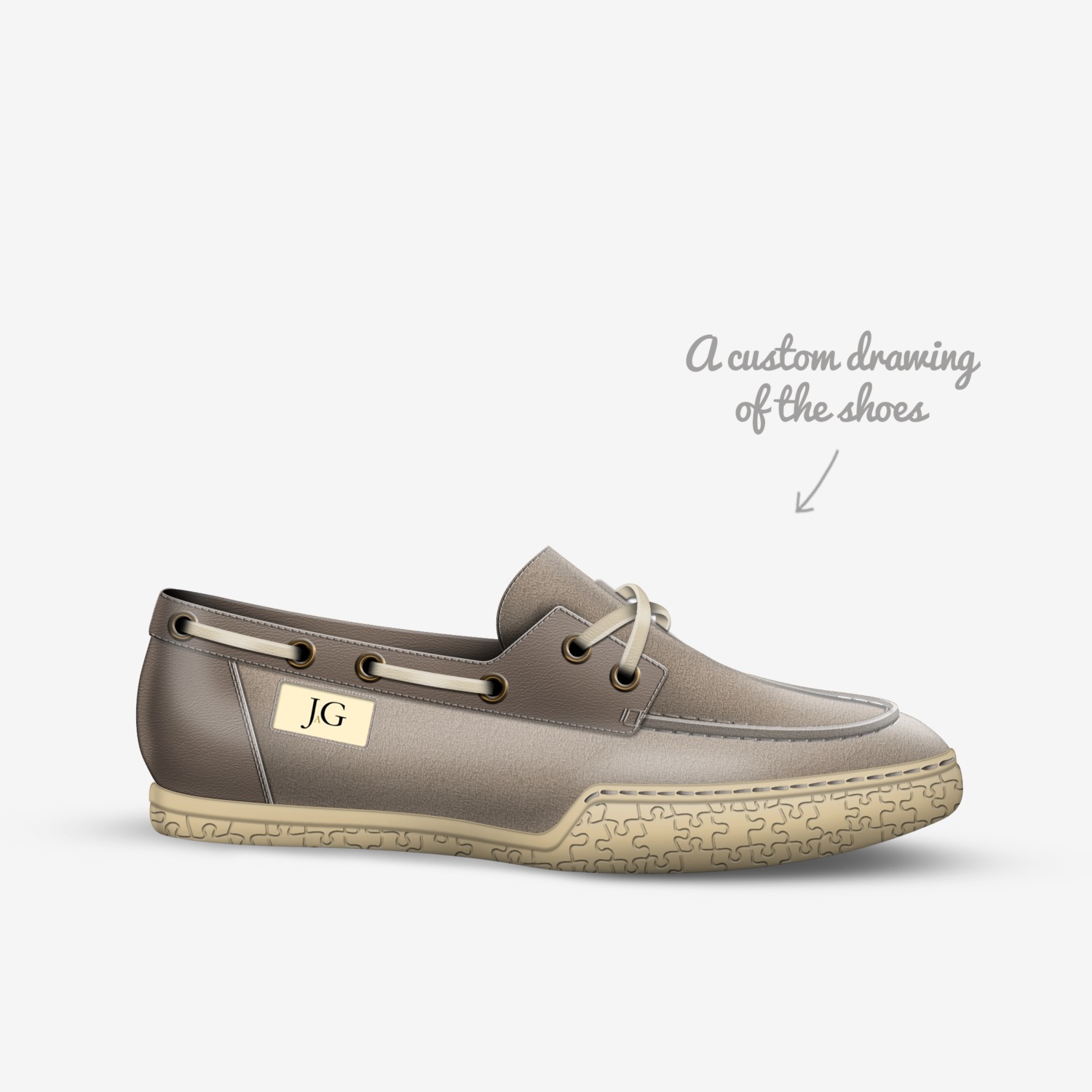 JAG custom made in Italy shoes by Colleen Dowling | Sketch view