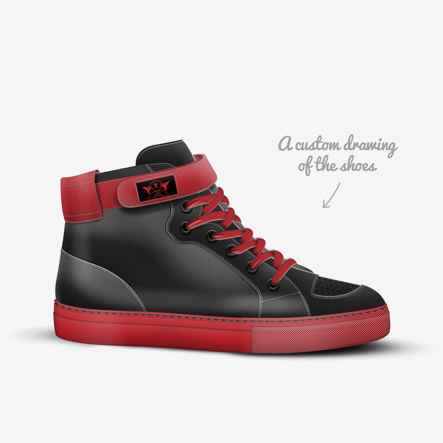 ALERT III custom made in Italy shoes by John A. Annan | Sketch view
