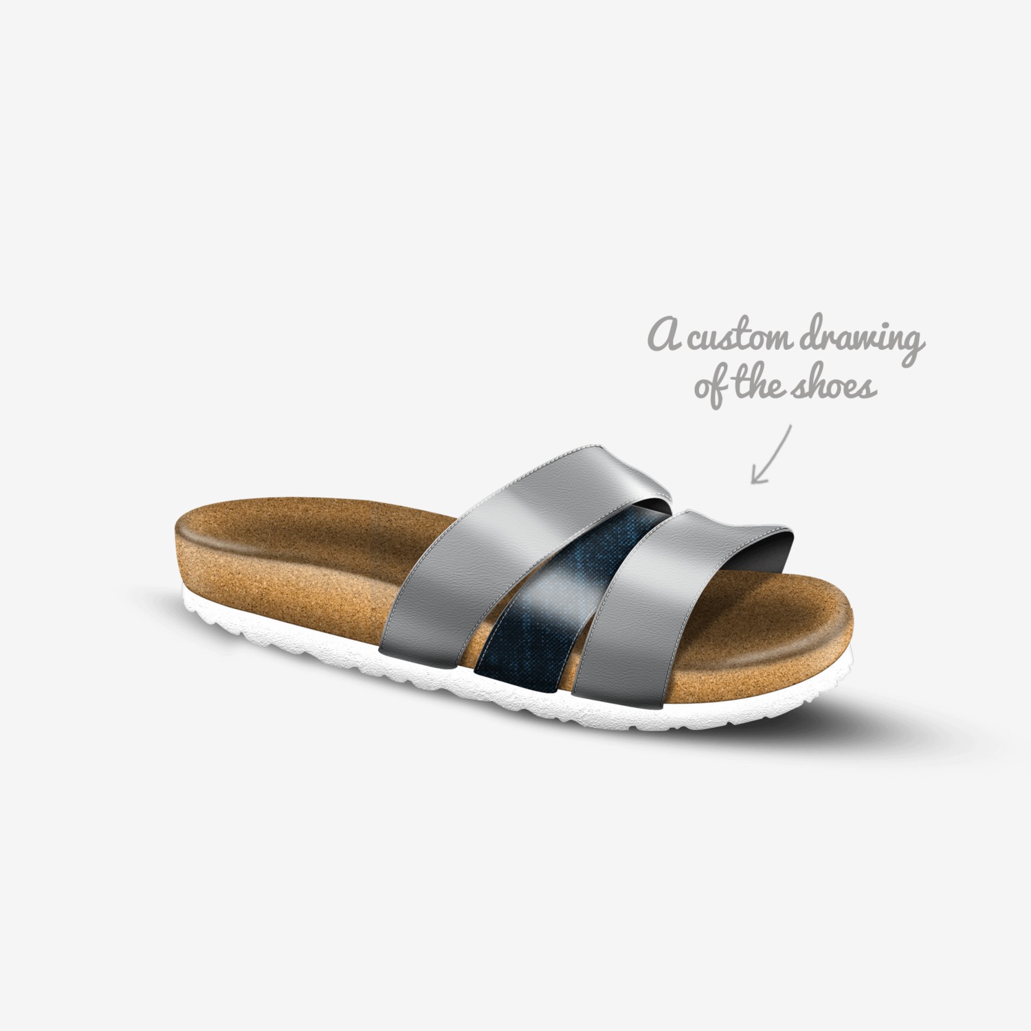 Fusun custom made in Italy shoes by Farzana Mir | Sketch view