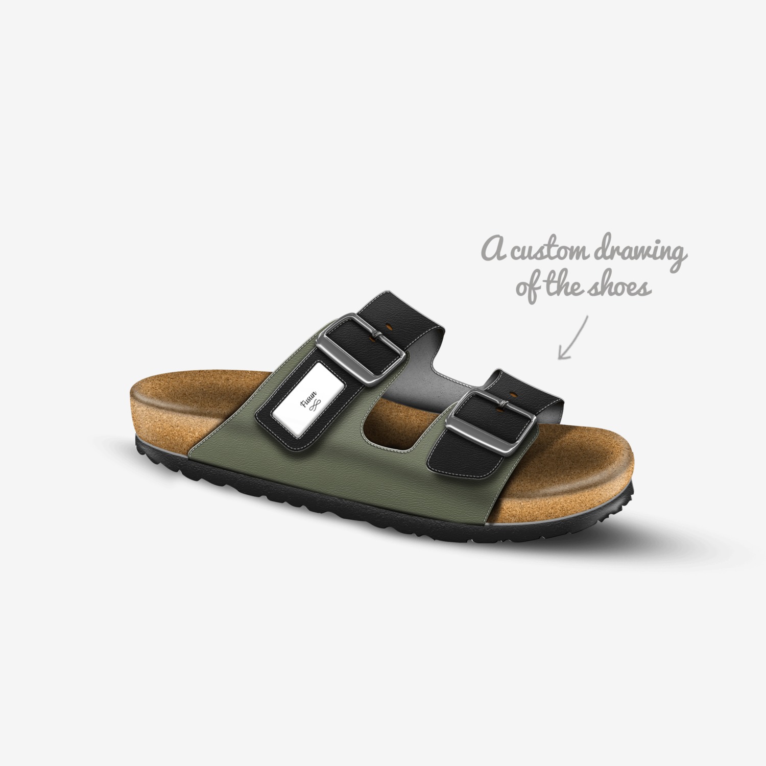 Fusun custom made in Italy shoes by Farzana Mir | Sketch view