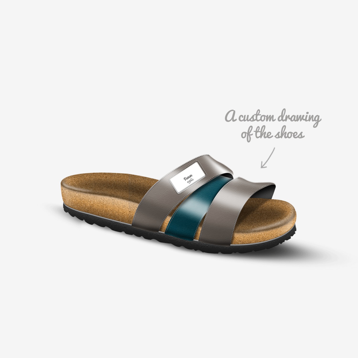 Fusun custom made in Italy shoes by Farzana Mir | Sketch view