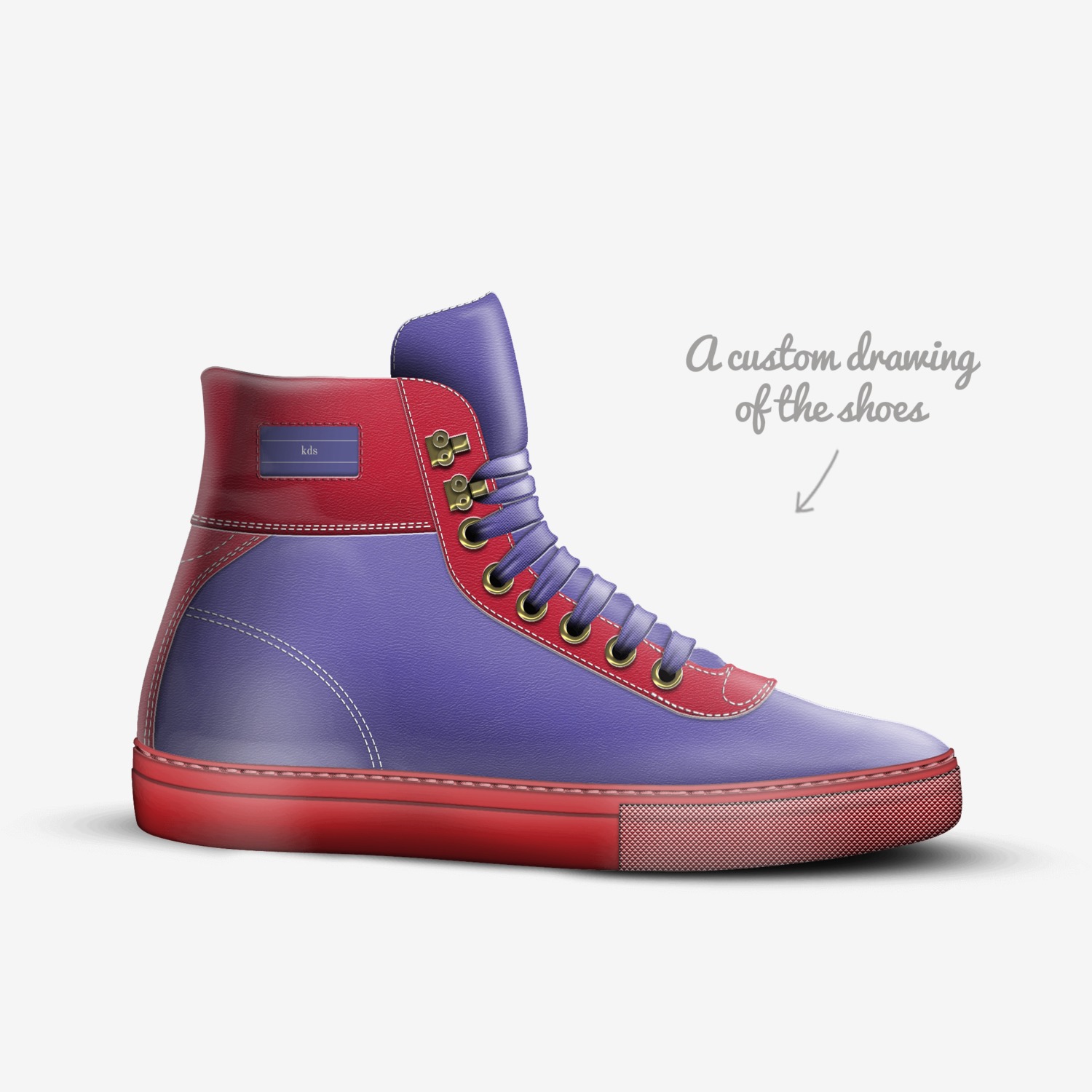 kds custom made in Italy shoes by Jamarcus Nichols | Sketch view