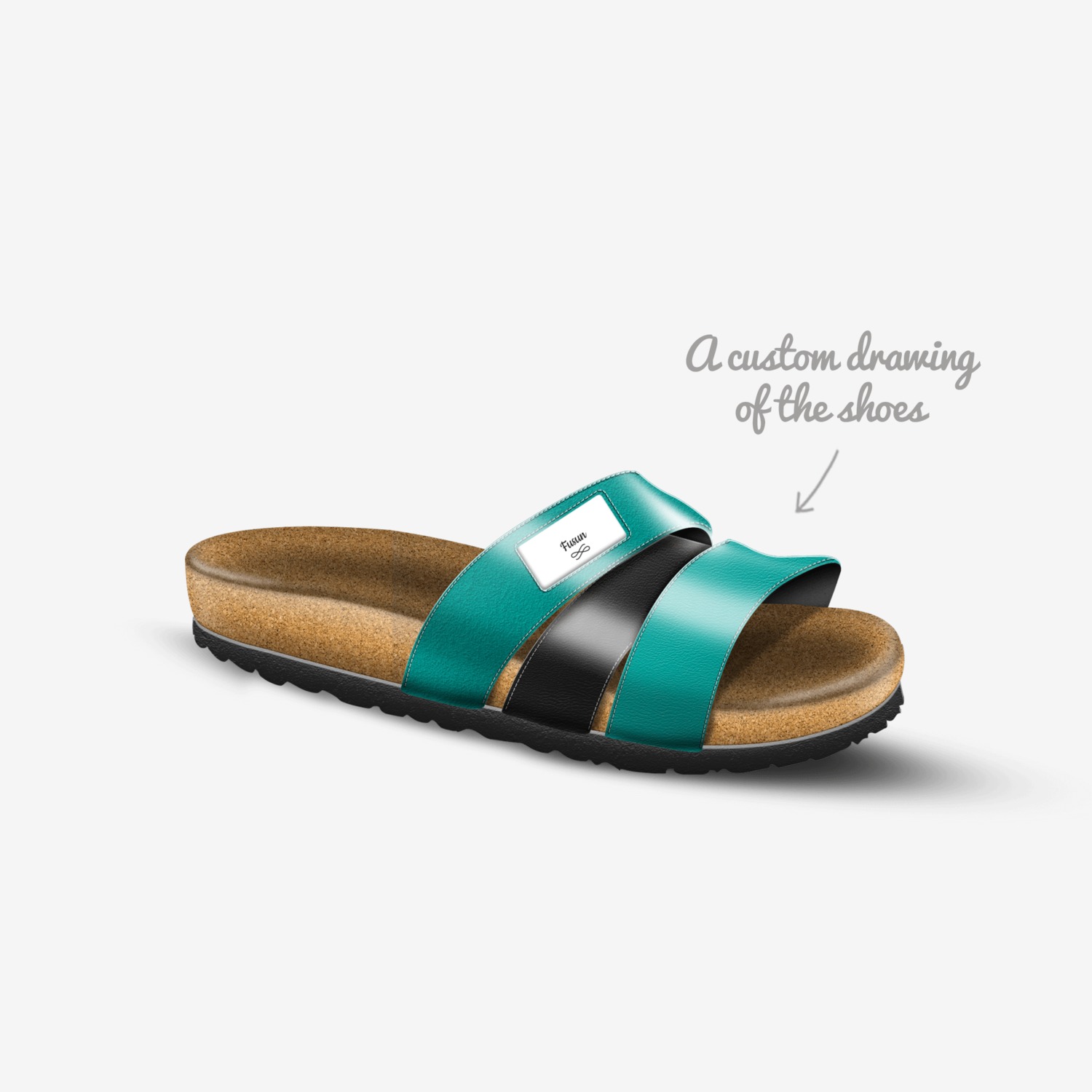 Fusun custom made in Italy shoes by Farzana Mir | Sketch view