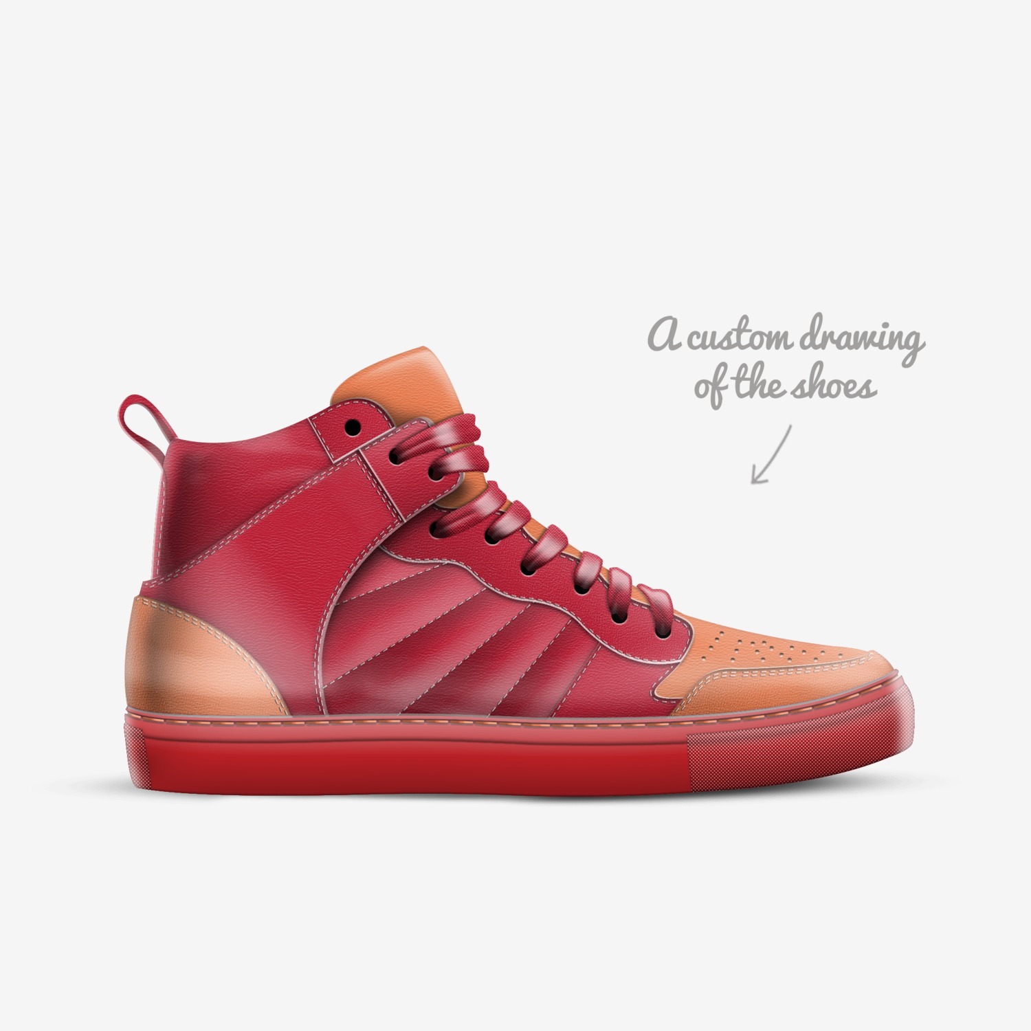 Joe custom made in Italy shoes by Joe | Sketch view