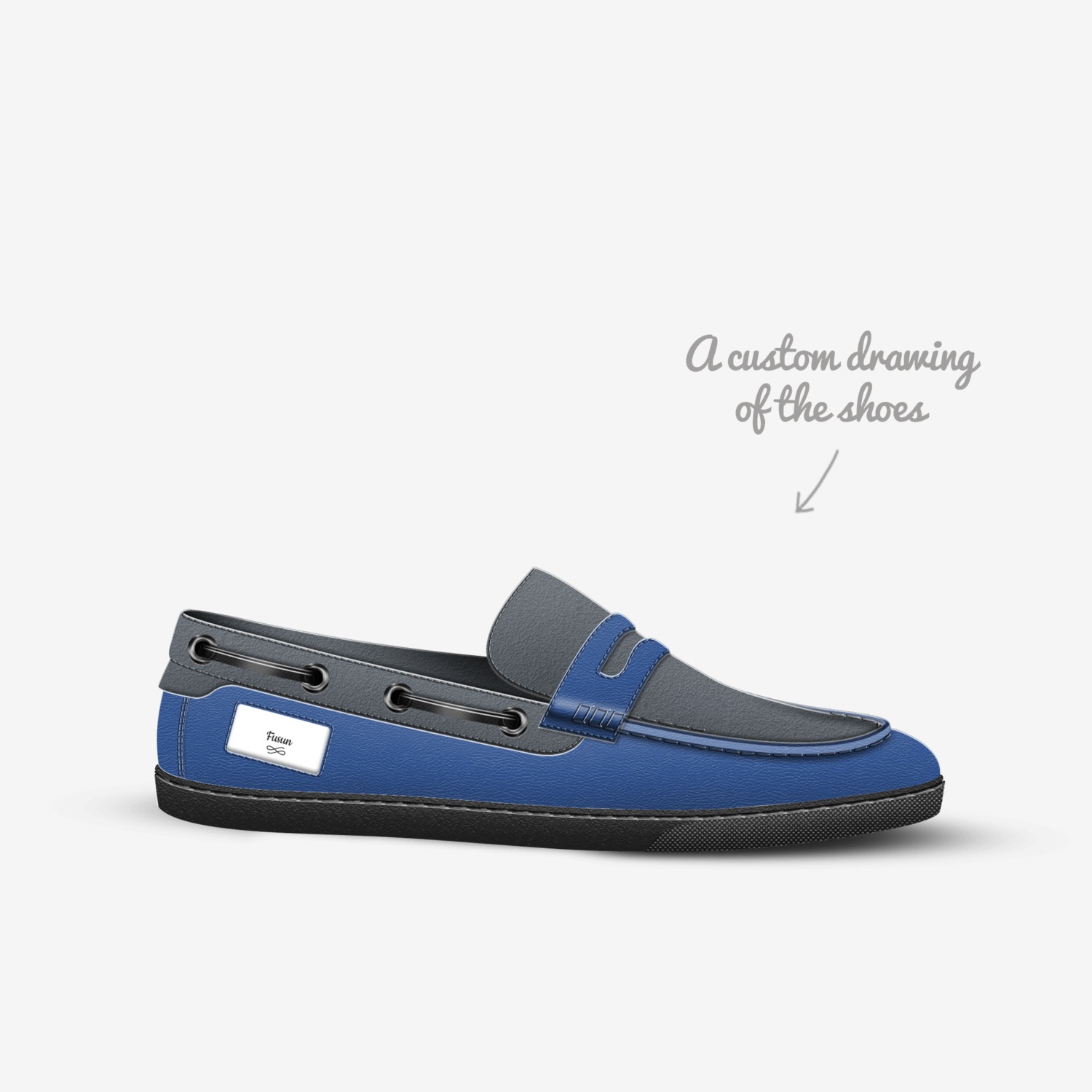 Fusun custom made in Italy shoes by Farzana Mir | Sketch view