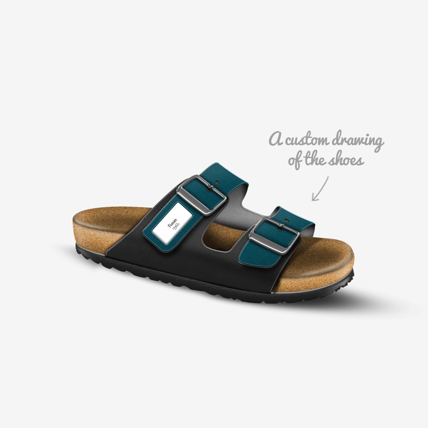 Fusun custom made in Italy shoes by Farzana Mir | Sketch view