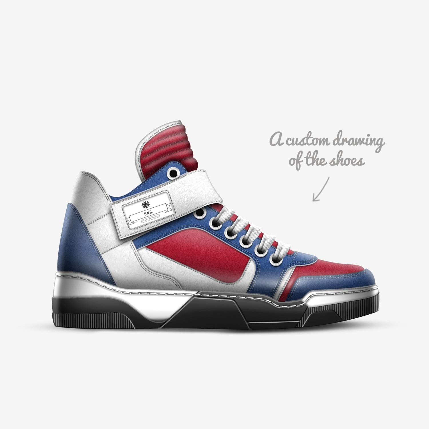 B.N.B. custom made in Italy shoes by Jeremy Perry | Sketch view