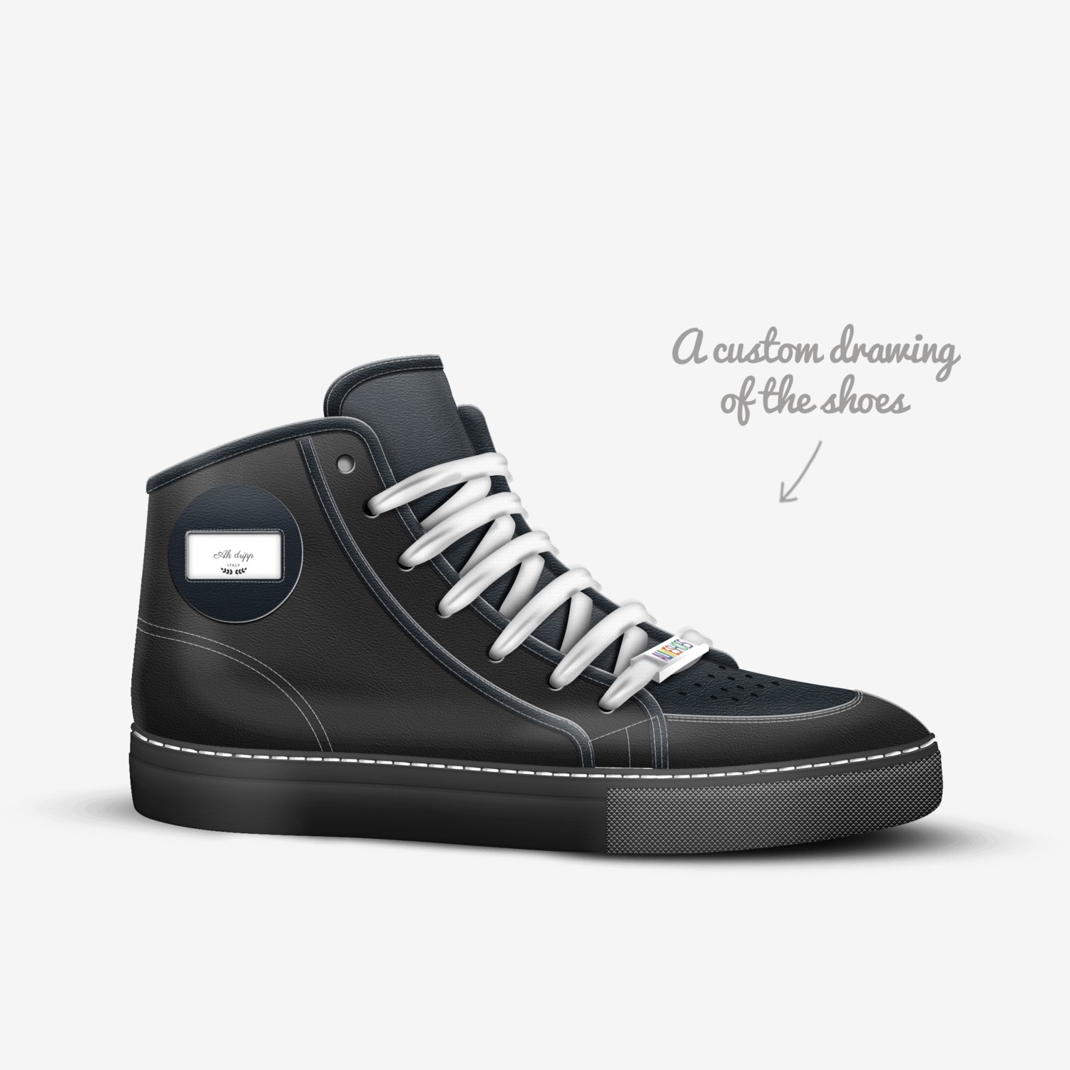 Ah dripping💦💦💦 custom made in Italy shoes by Ronnell Beamon | Sketch view