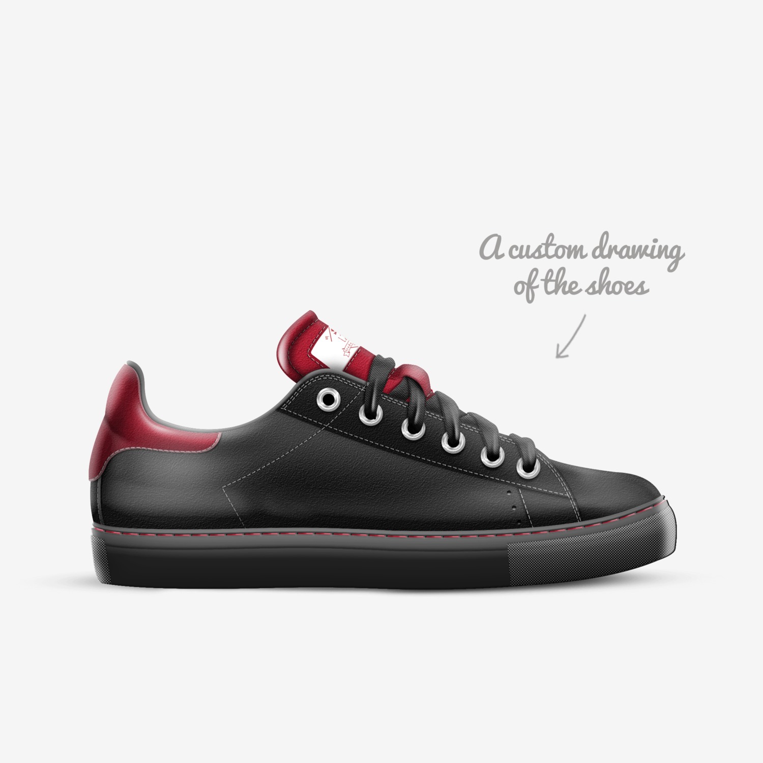 L2F custom made in Italy shoes by Ashanti Birdlong Ab | Sketch view
