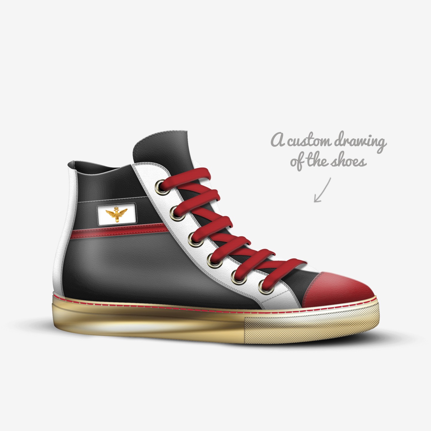 McFly's custom made in Italy shoes by Richlife Dynasty | Sketch view